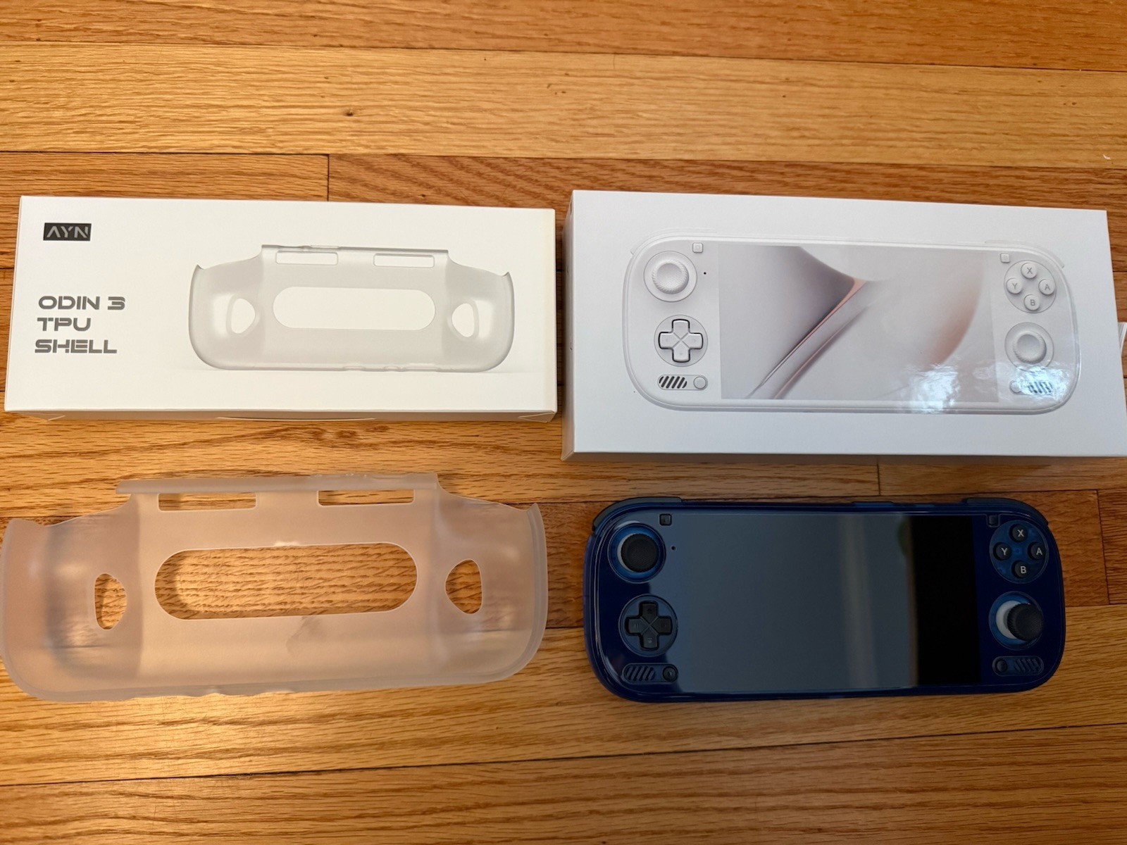 AYN Odin 3 Max Clear Blue Handheld Gaming Console + Official Accessories