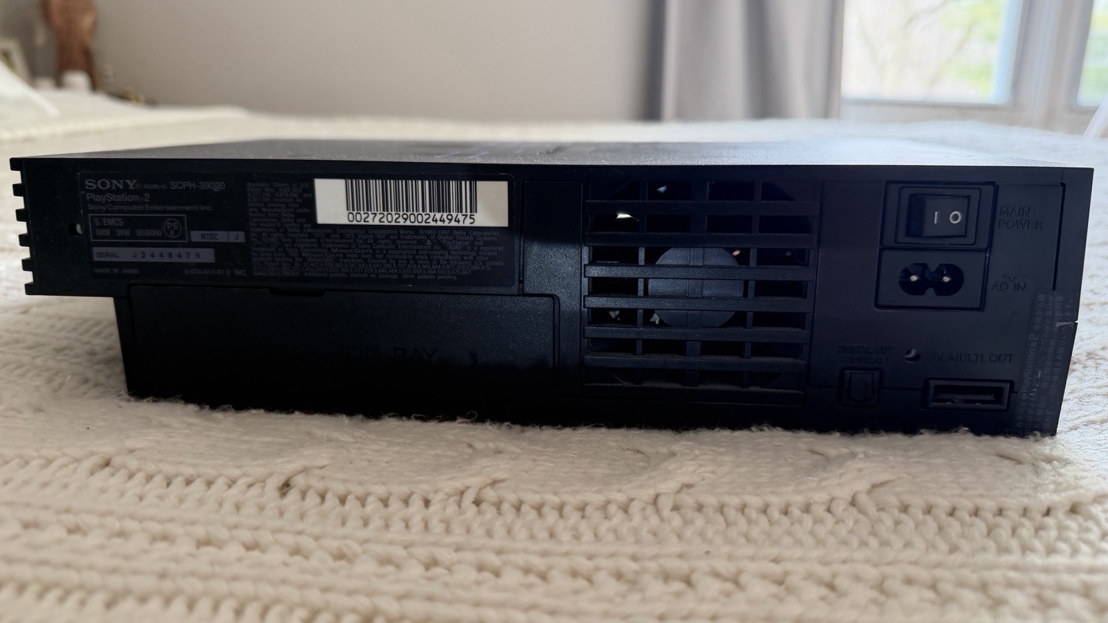 Sony: Japanese PlayStation 2 MODEL: 3900 with a 8MB Memory Card and a Power Cord