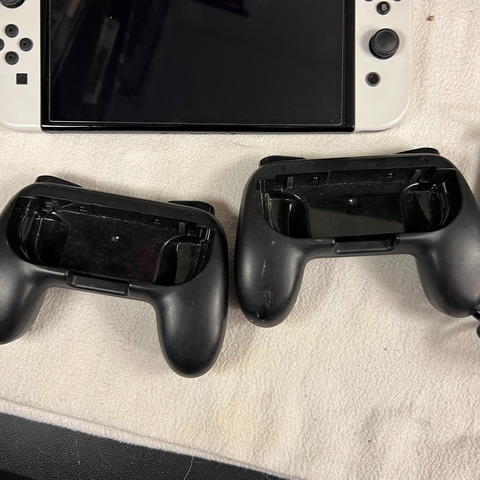 Nintendo Switch OLED Handheld Console White Bundle with MK 11 + Accessories