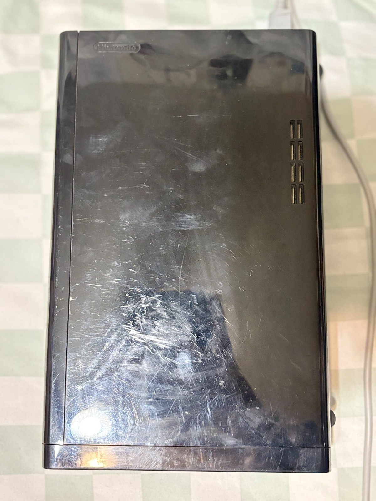 Nintendo Wii U 32GB Black Handheld System(red and silver Mario controllers inc.)
