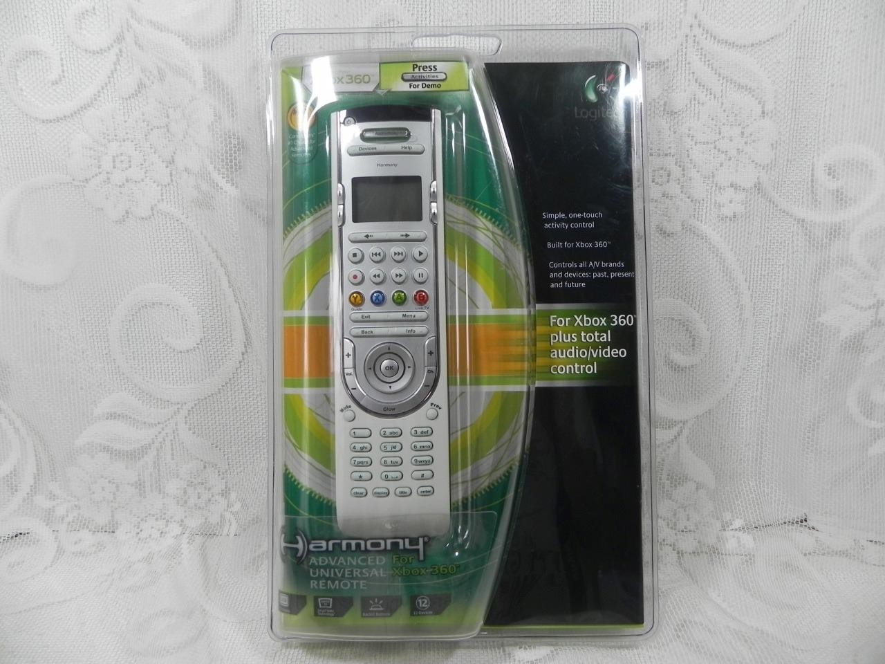 Logitech Harmony Advanced Universal Remote Xbox 360 One-Touch 12 Devices Sealed