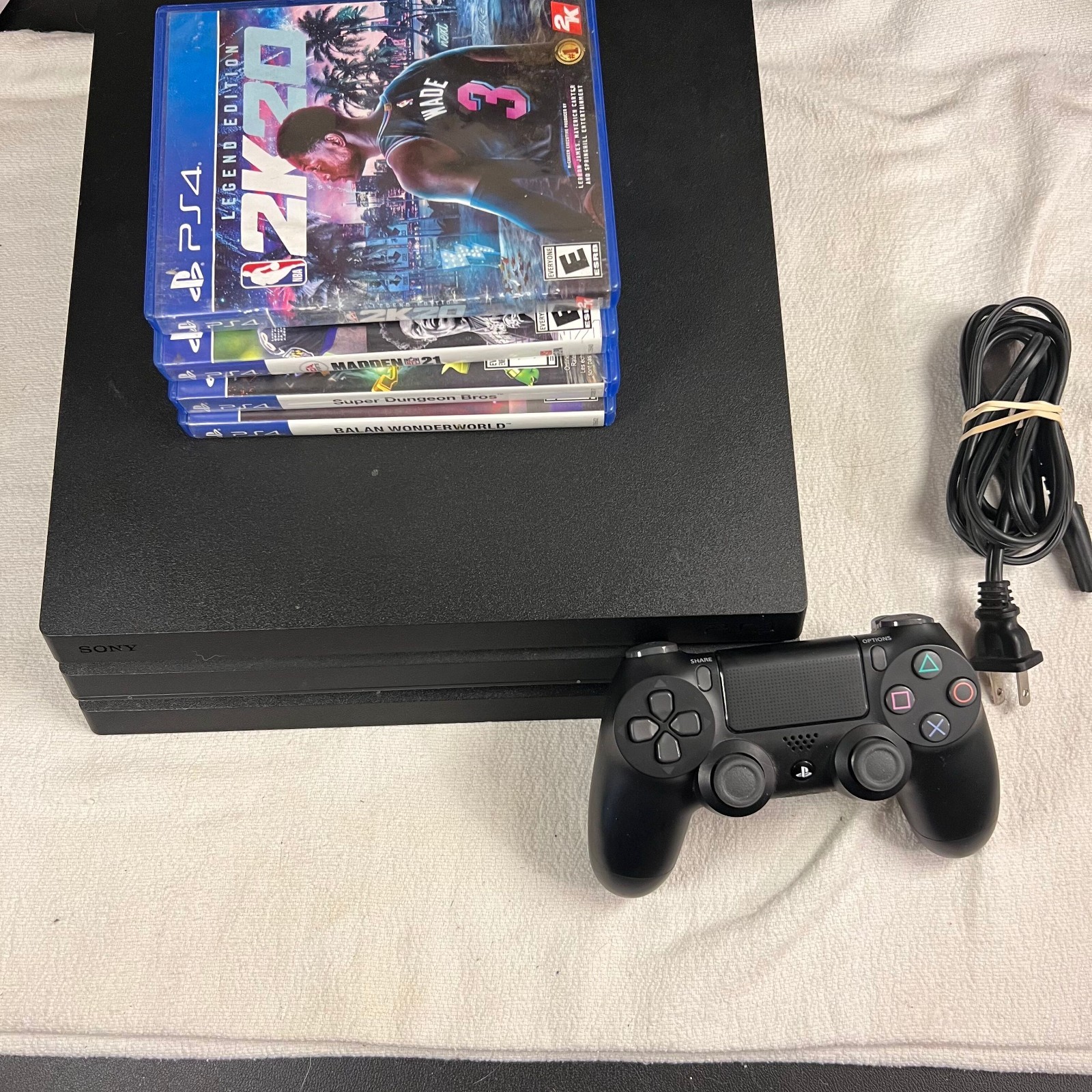 Sony PlayStation 4 Pro 1TB Console Black Bundle + 4 Games