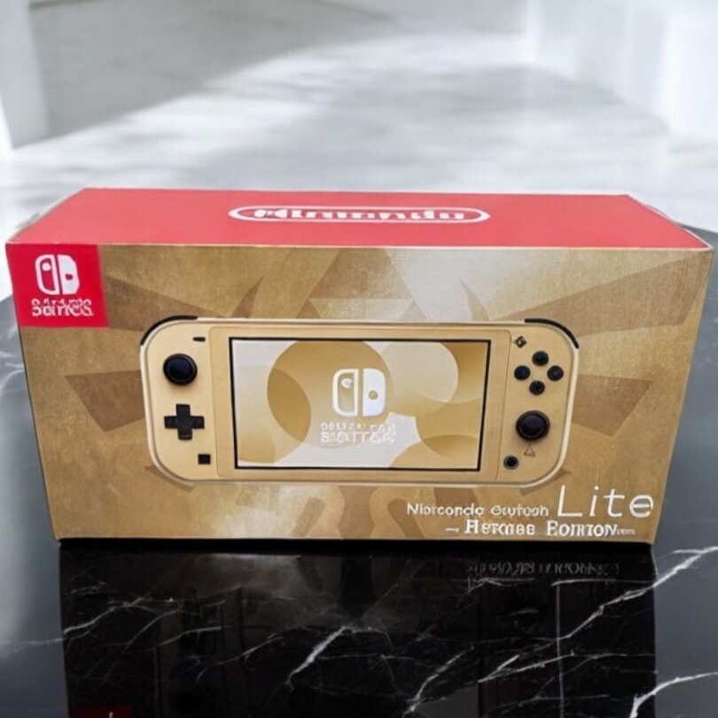 Nintendo Switch Lite Legend of Zelda Hyrule Limited Edition Console Gold select