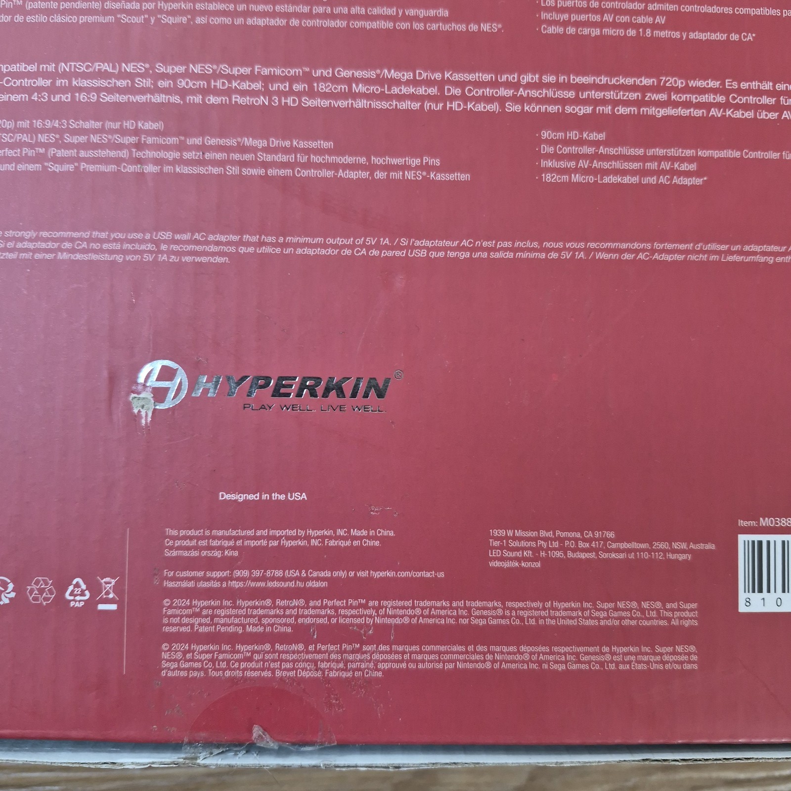 Hyperkin RetroN 3 HD 3-in-1 Retro Gaming Console Space Black for NES, Genesis