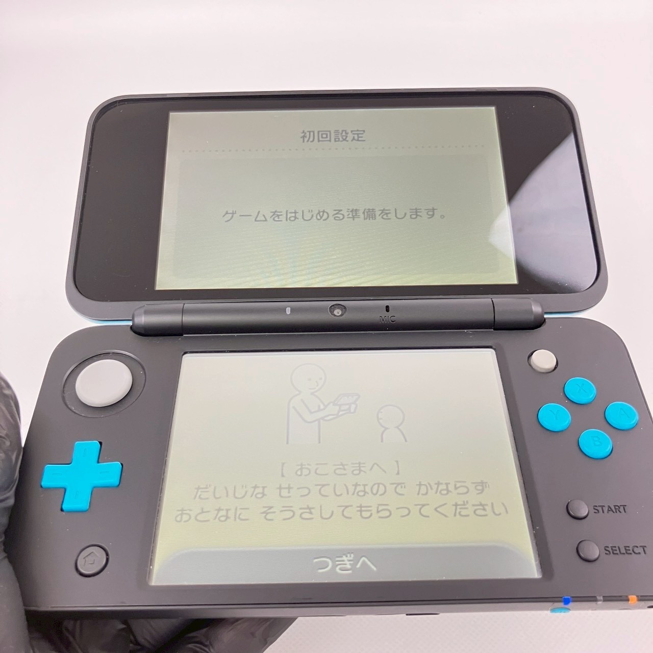 Nintendo new 2DS XL LL Turquoise x Black Console Boxed S Rank Japanese Only 18
