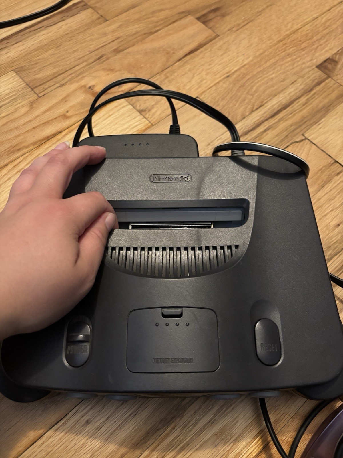 Nintendo 64 Console Bundle With 2 Controllers Gray Atomic Purple Jumper Pack
