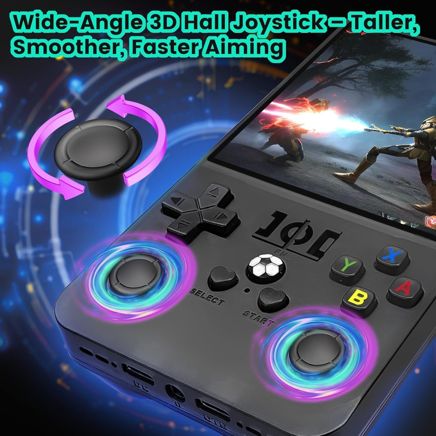 128GB,R36MAX Handheld Game Console 4.0 Inch IPS Screen,22000+ Games, Video Games