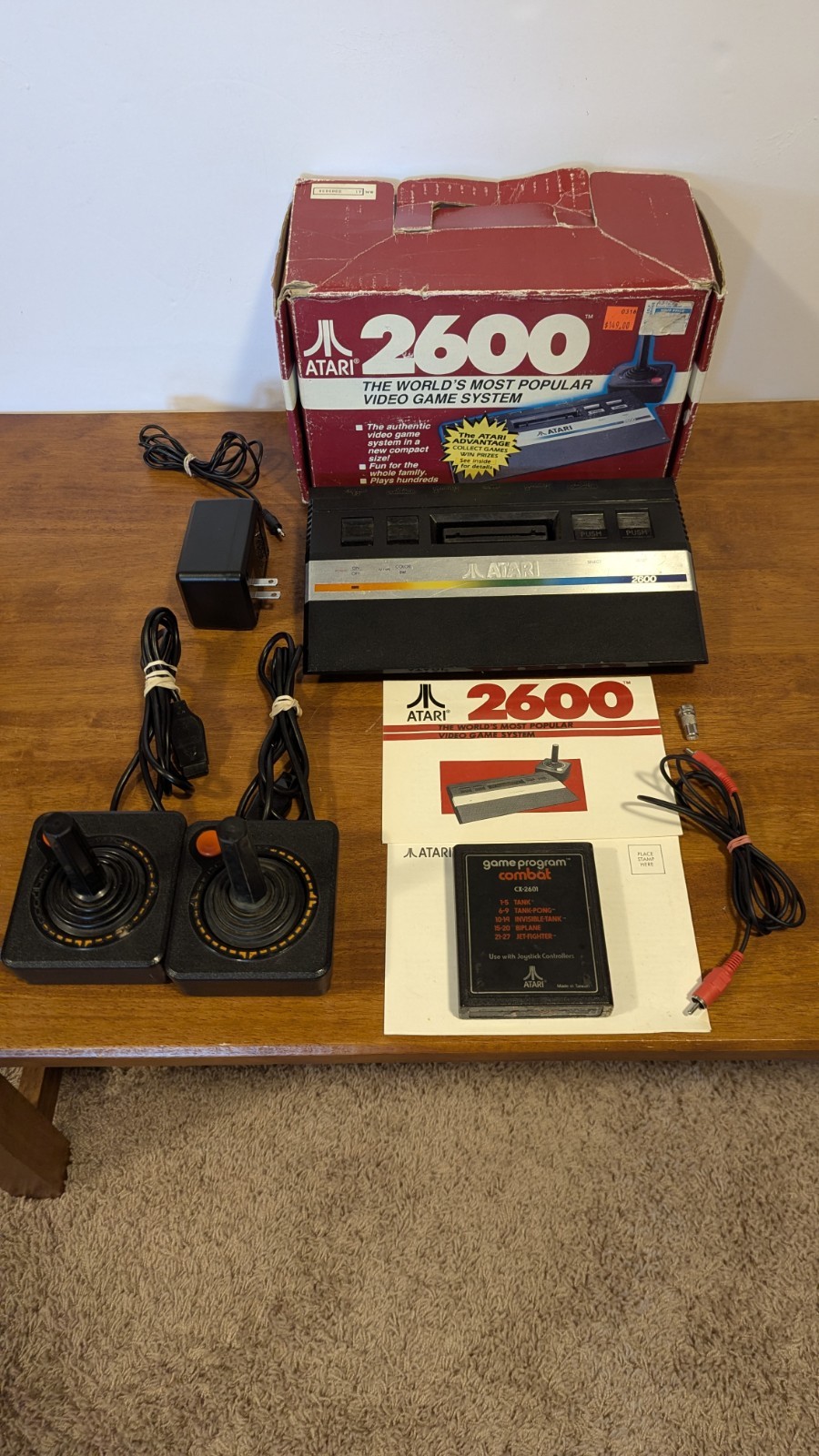 Atari 2600 Rainbow Bundle New AC Adapter & AV to RF Converter Tested In Orig Box