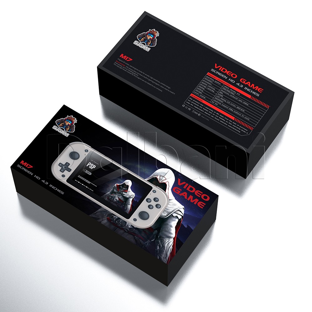M17 Retro Handheld Game Console 4.3″ IPS Screen 64GB Portable Player