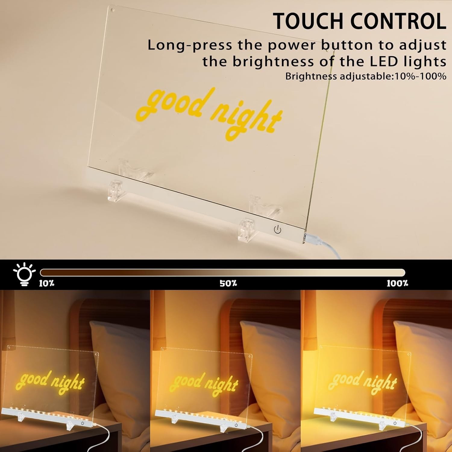 11.8″x8.5″ LED Drawing Board with 12 Markers, Brightness Adjustment Touch But…
