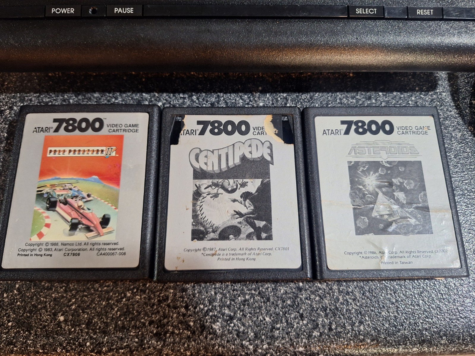 Atari 7800 Console Prosystem Bundle Controllers Games AV Composite Mod! TESTED