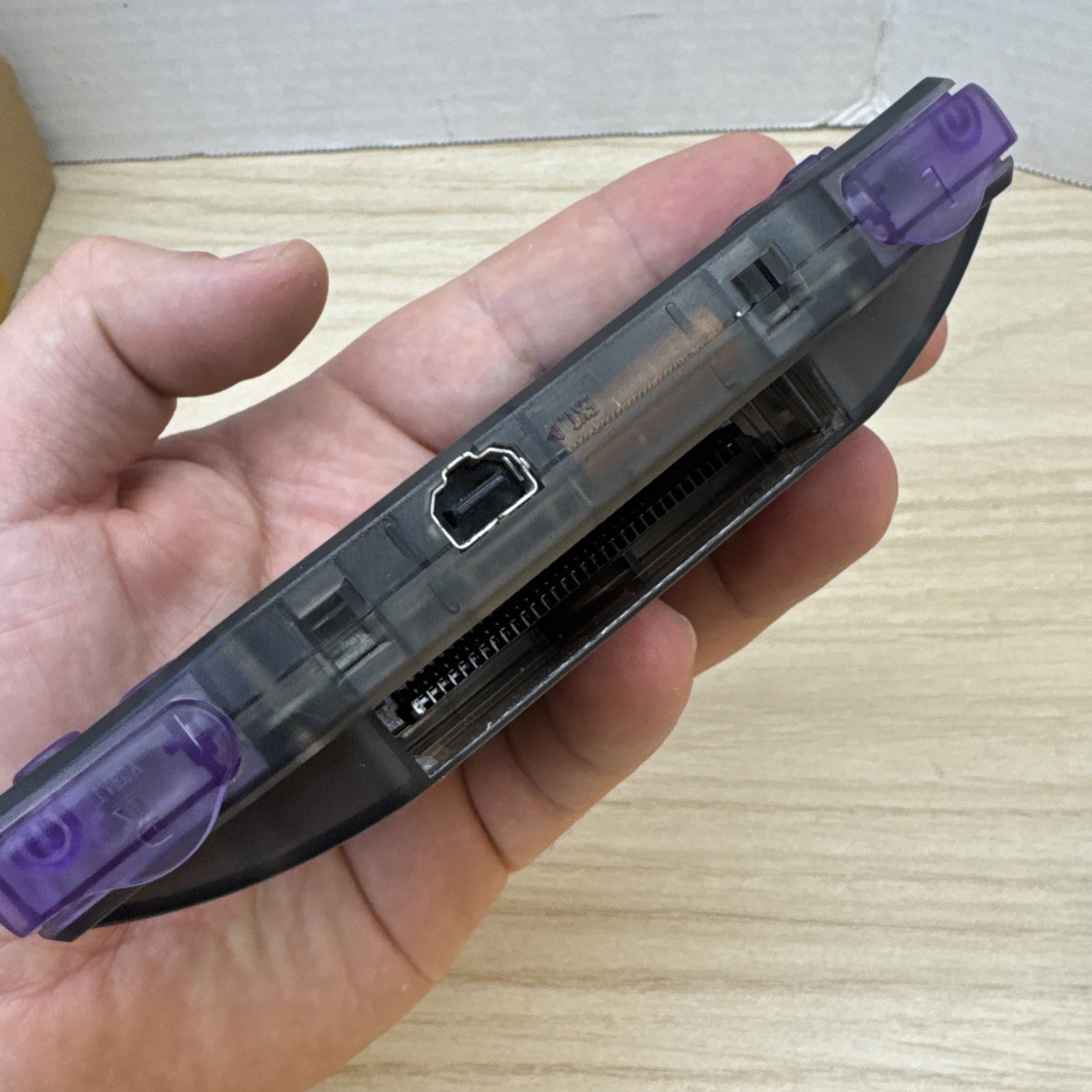 Nintendo Game Boy Advance Custom IPS V3 Backlit 720×480 Clear Black Purple