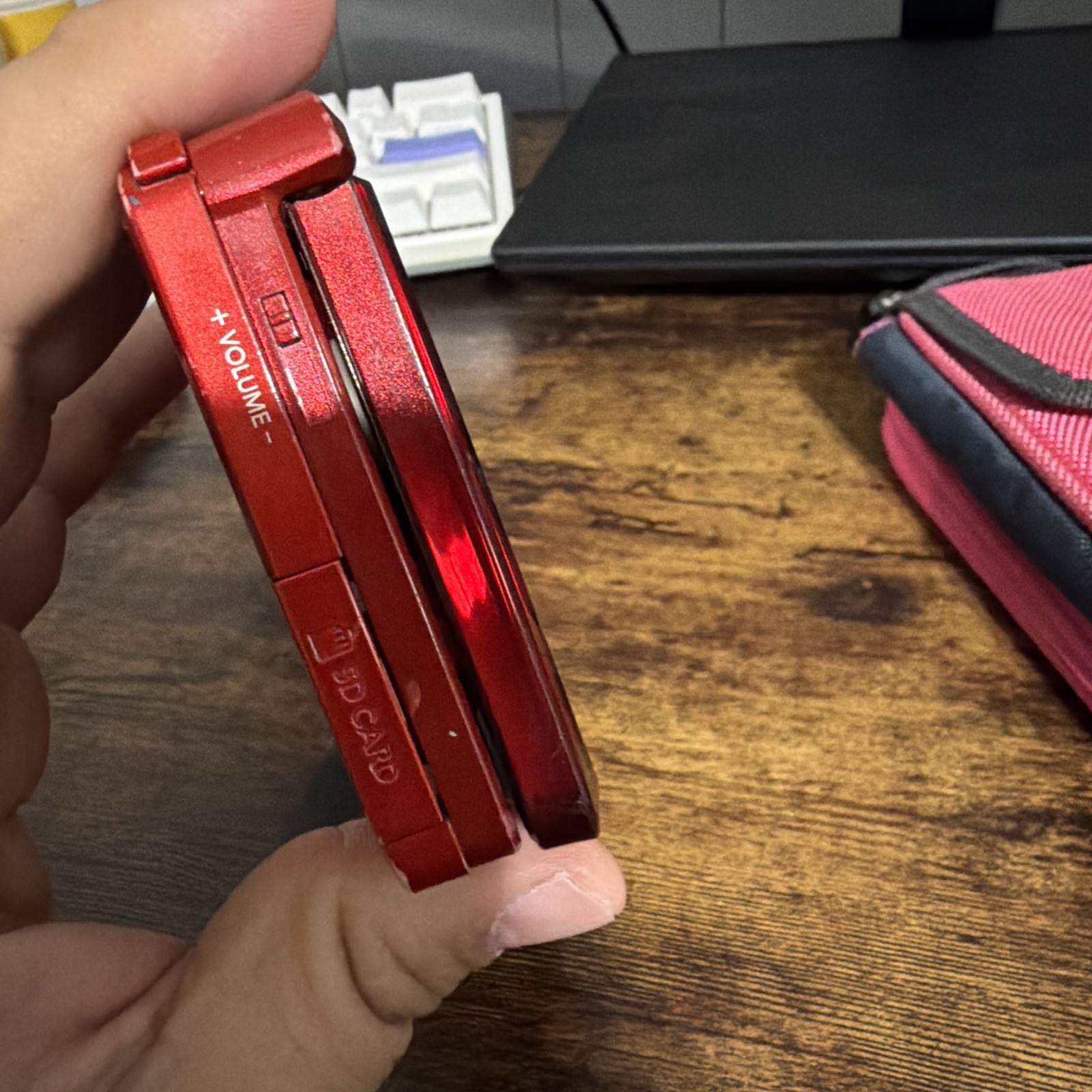 Nintendo 3DS Red Handheld Console with Case