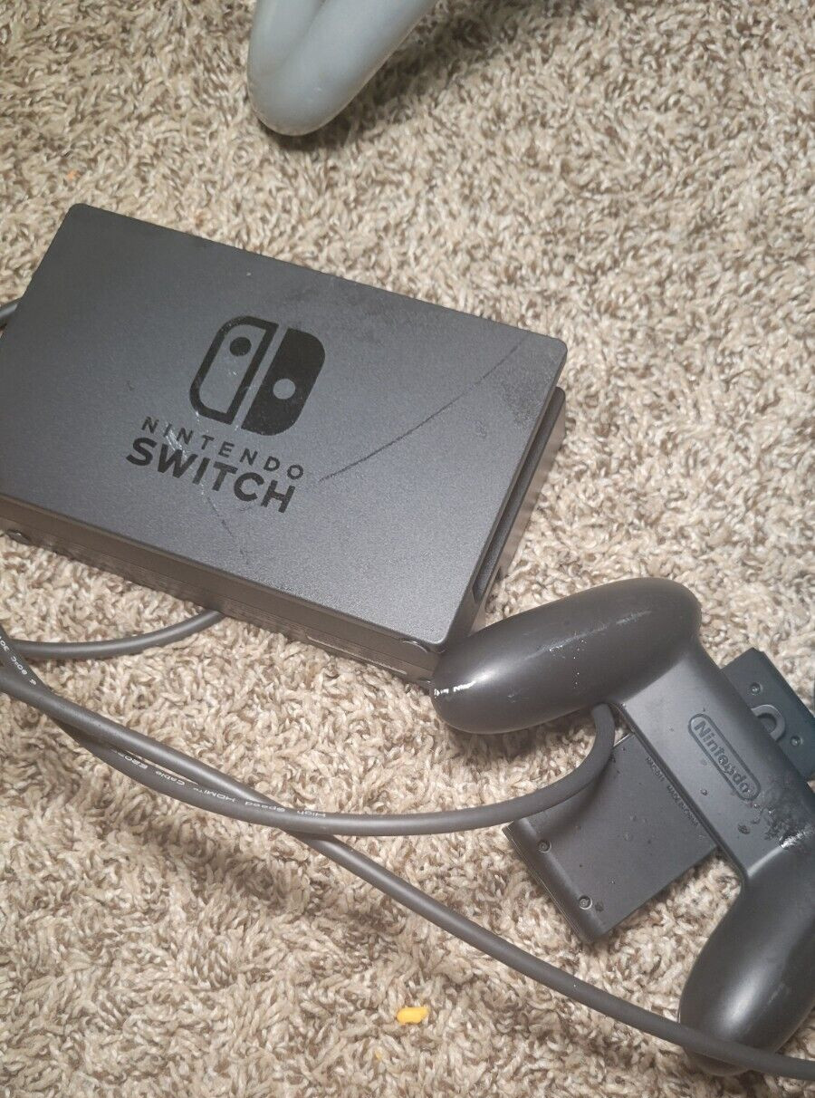Nintendo Switch with Blue and Red Joy-Con Controllers & Mario Kart