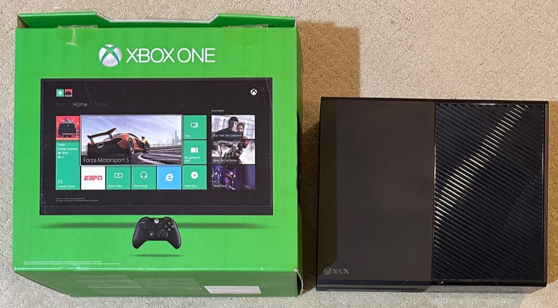 Microsoft Xbox One Model 1540 500GB Black Home Console ONLY w/ Original Box
