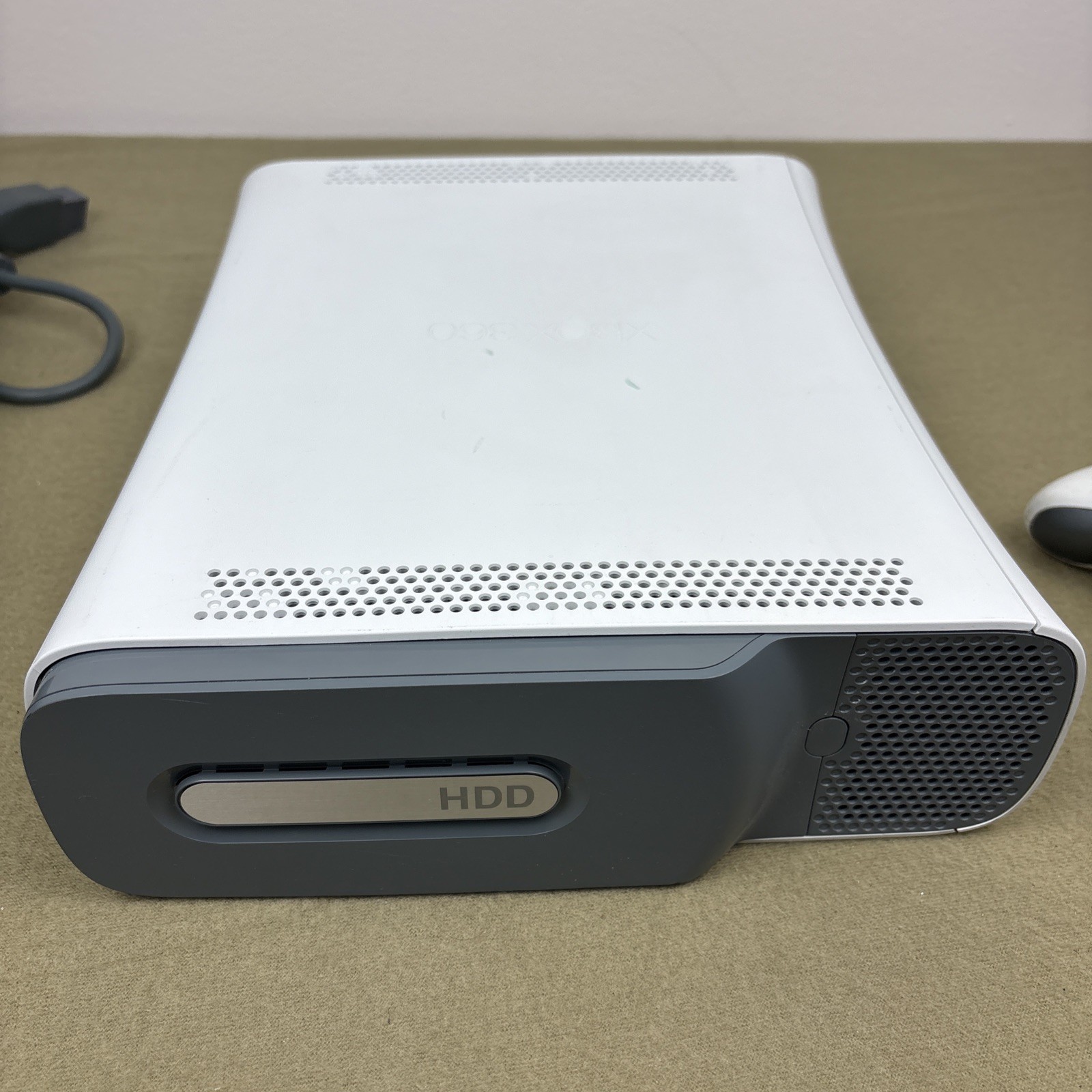 Microsoft Xbox 360 White 16GB Console Bundle Controller Tested Working