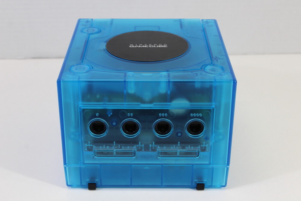 Nintendo Gamecube Console Clear Transparent Sky Ice Blue AC AV NTSC-U/C DOL-001