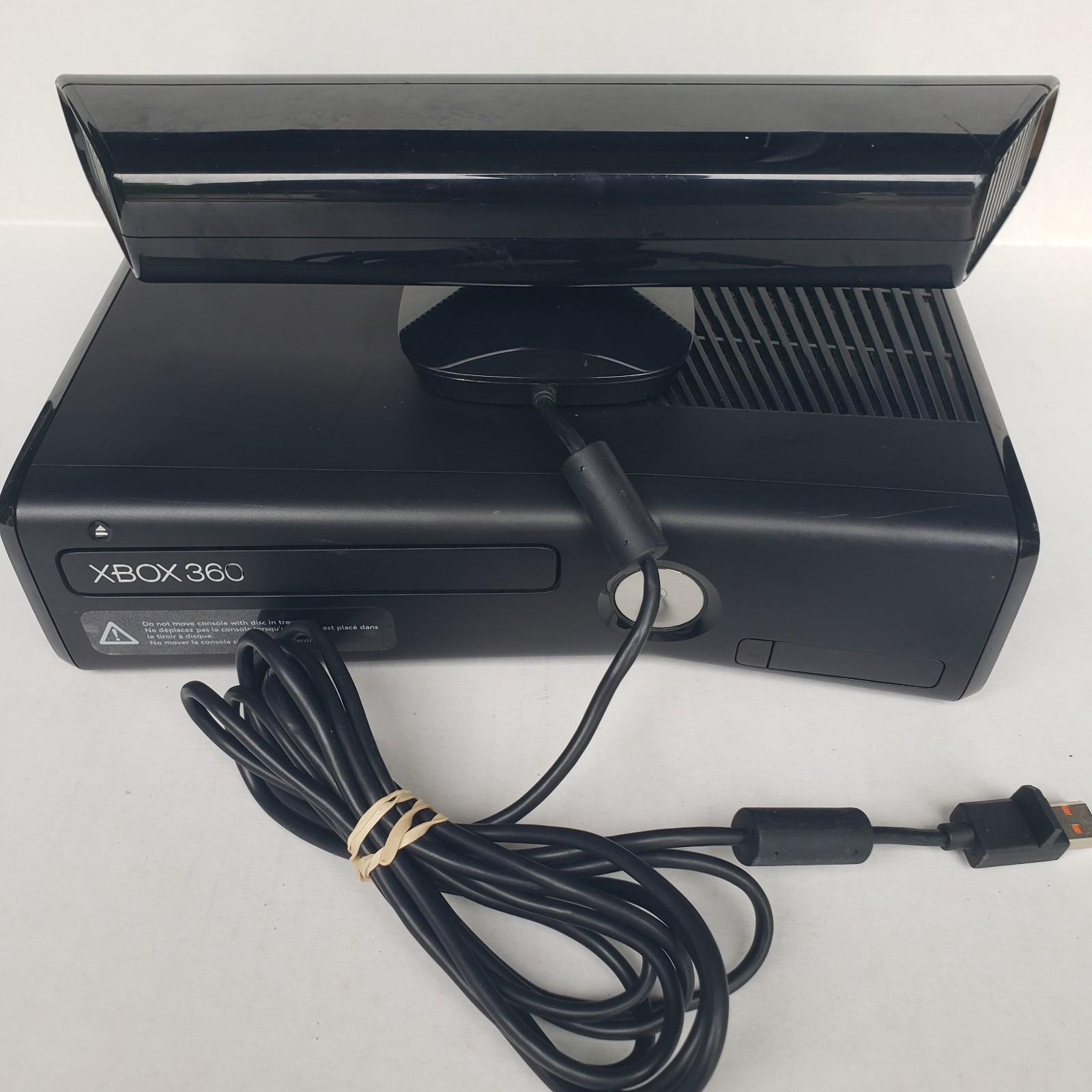 Microsoft Xbox 360 S 4GB Black Console 1439 with Kinect OEM Controller & 2 Games