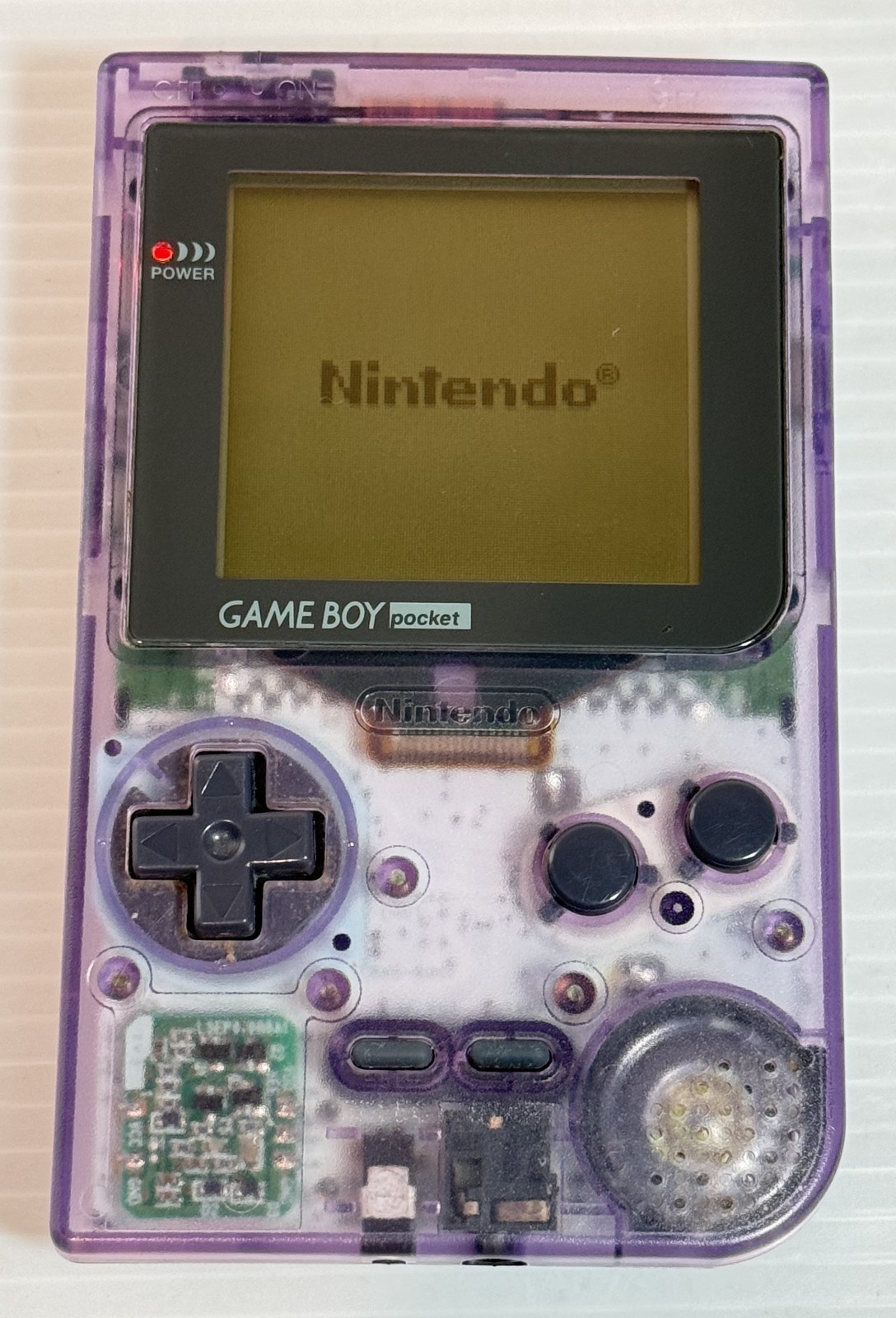 Nintendo Game Boy Pocket Console Clear Purple Japan w/Box, Manual – Excellent