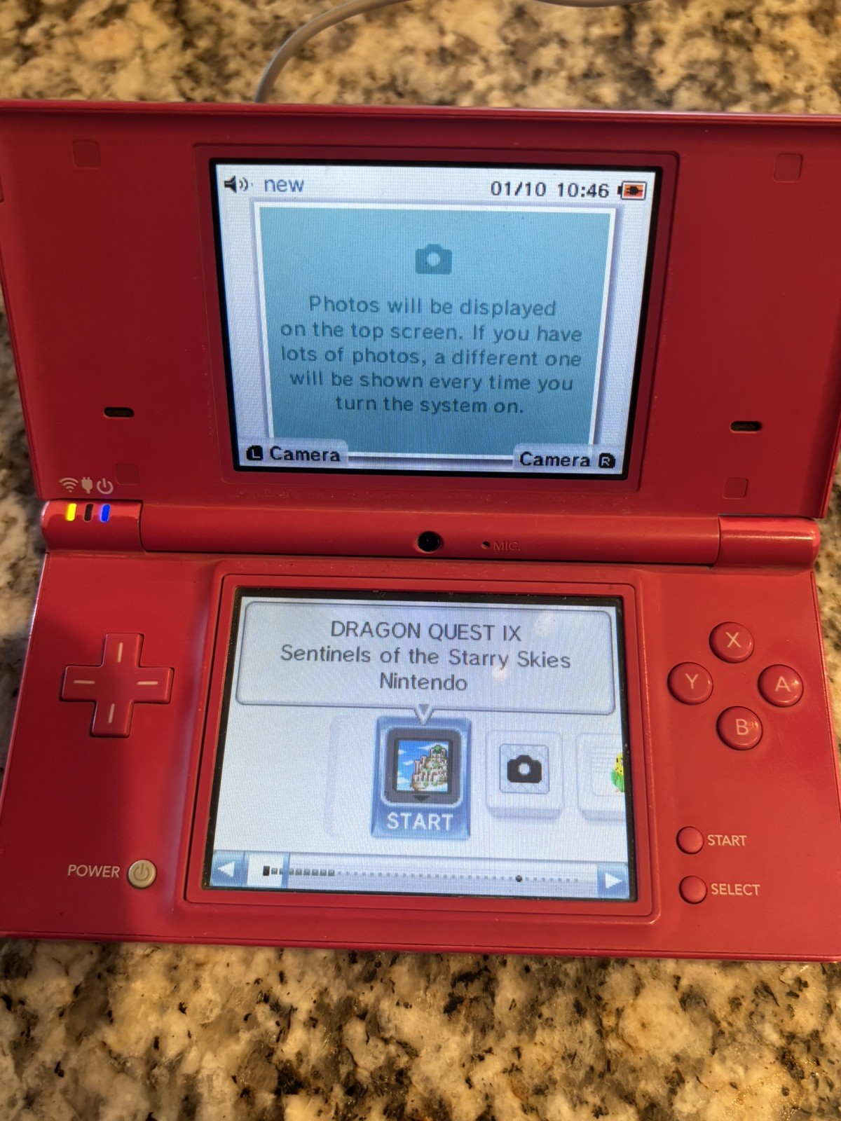 Nintendo DSi Console Pink Hot Model TWL-001 with Charger, Pink Stylus & Game 🔥