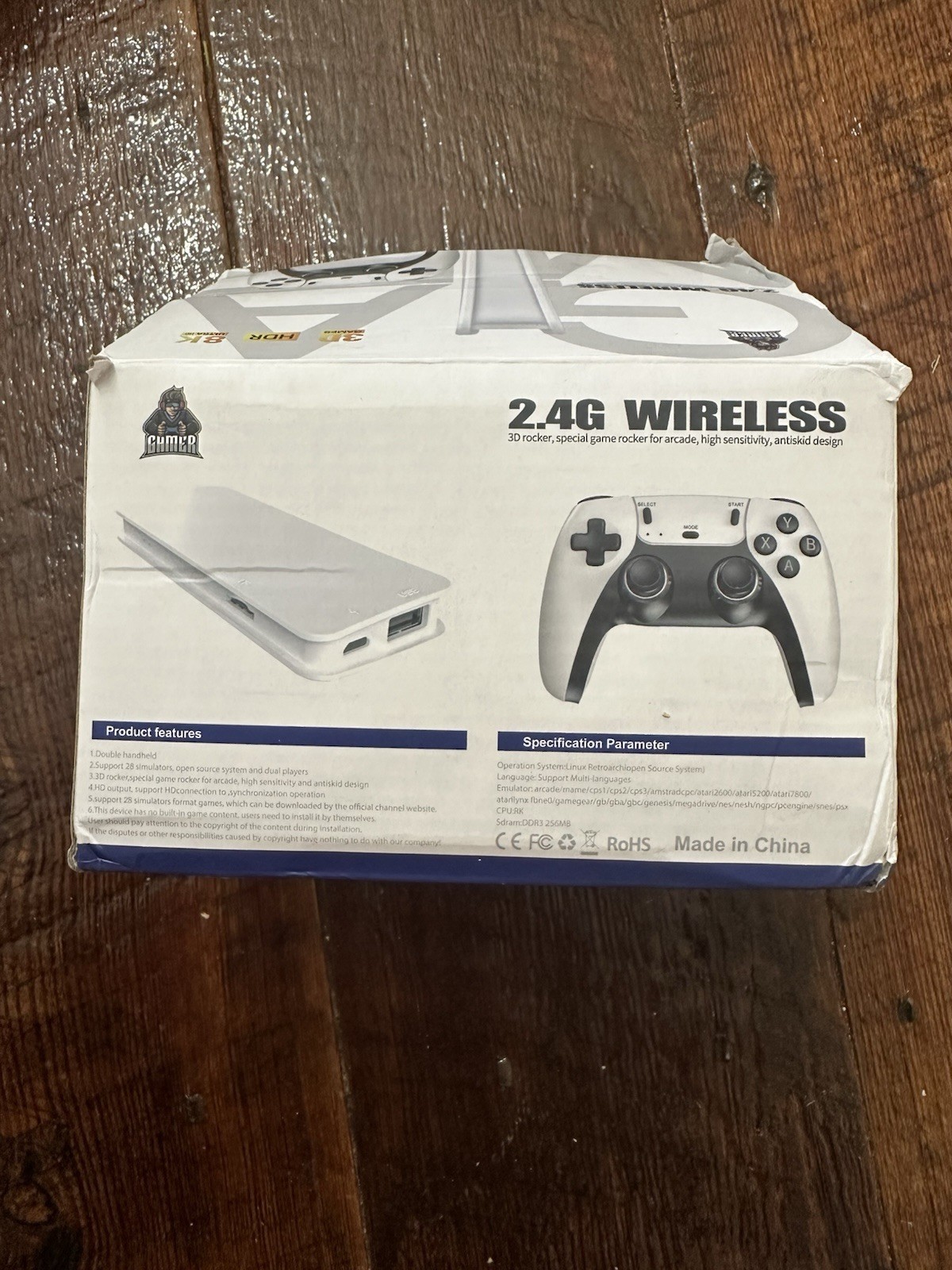 Gamer SJGAM 2.4G Wireless M15 Plus Game 2 Controllers 3D Rockers Arcade New