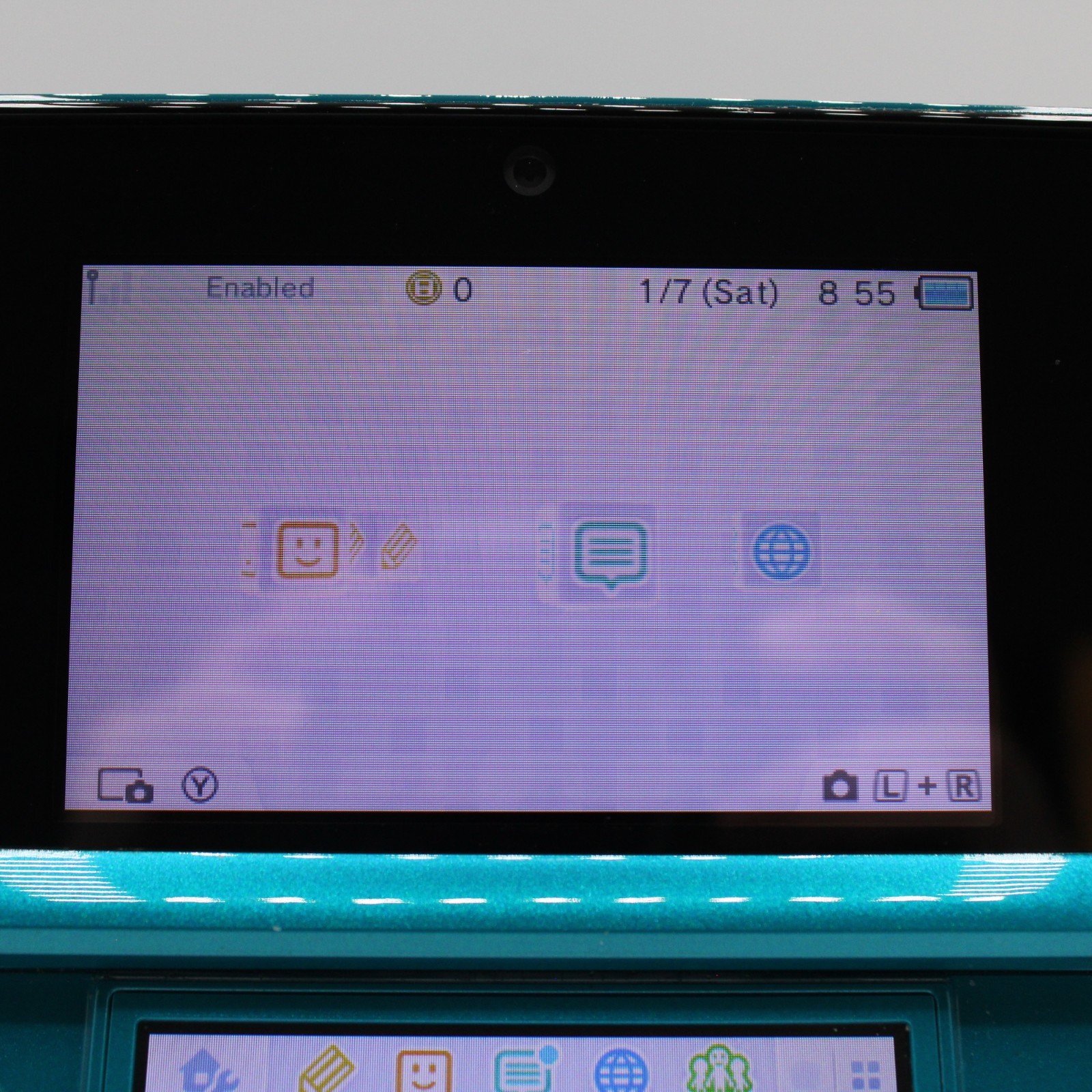*Refurbished* Nintendo 3DS Aqua Blue Portable Gaming Console – 1 Year Warranty