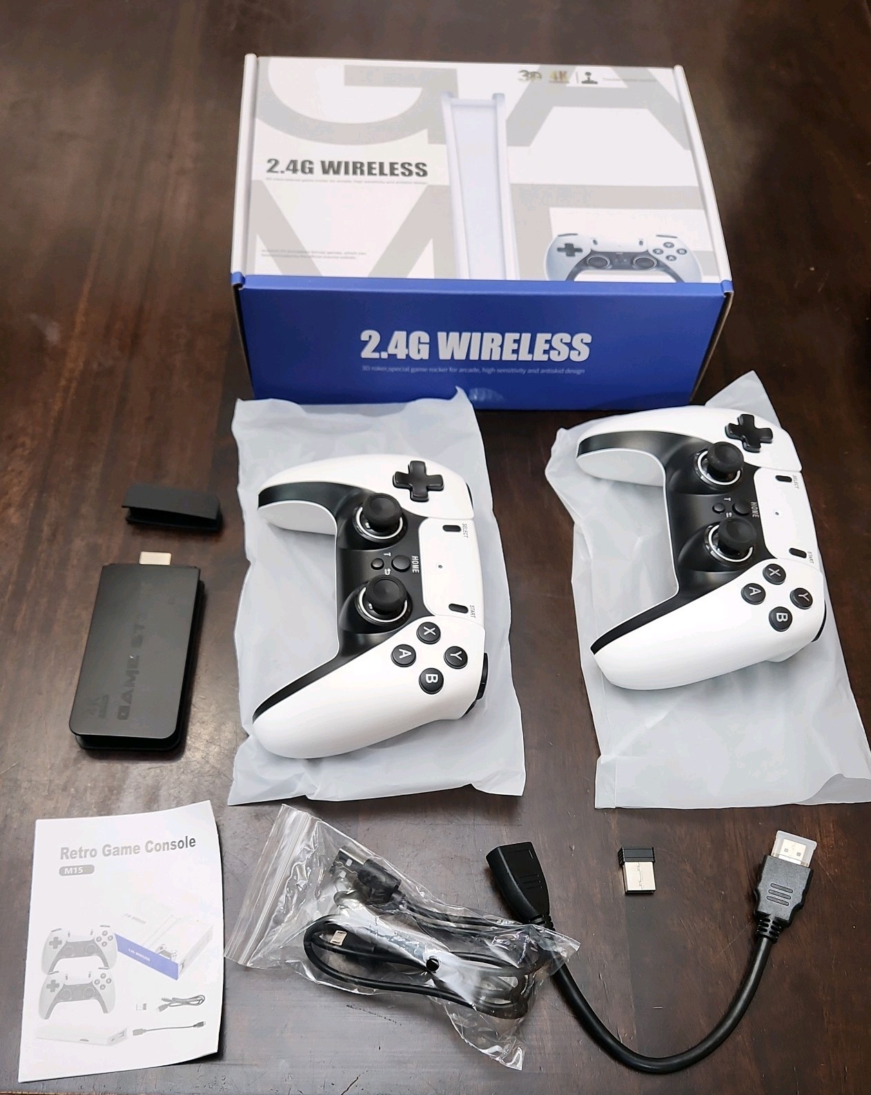 Retro game system PS3000 2.4G Wireless 4K UHD Home Console Black Wi-Fi 3D
