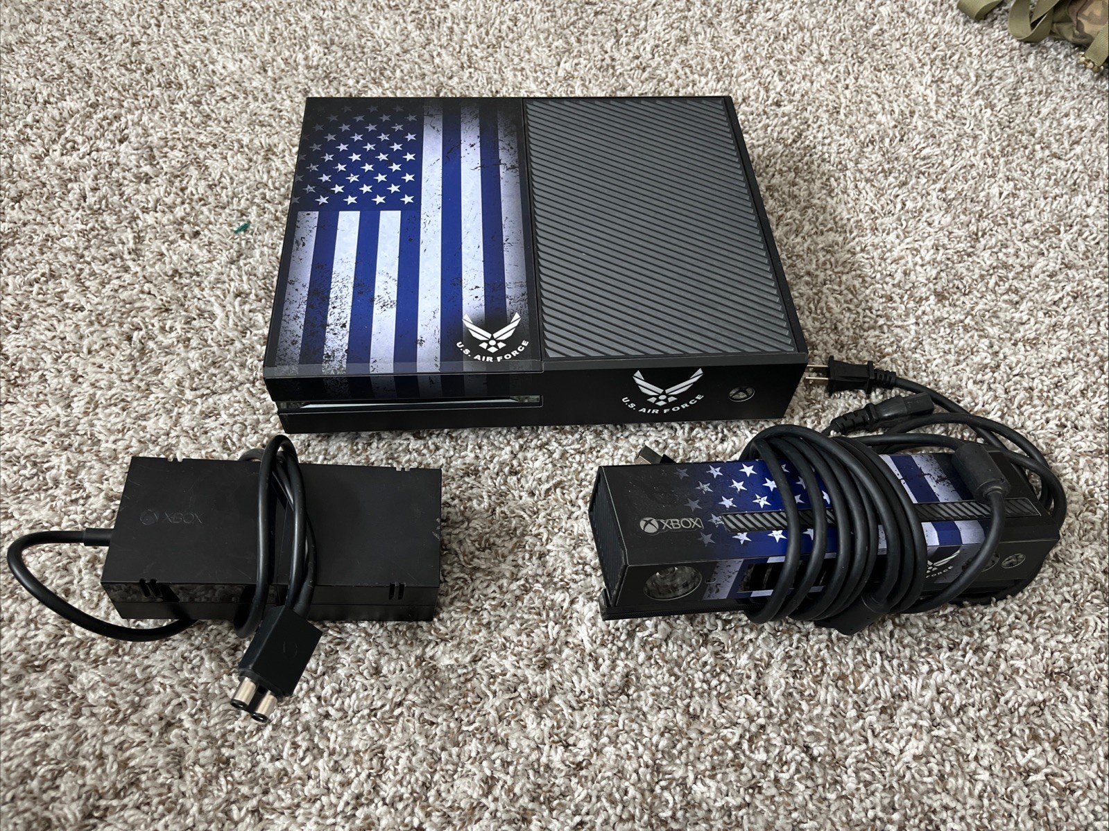 Xbox One Console 500GB With Kinect /Power Supply, Working (Read Description)