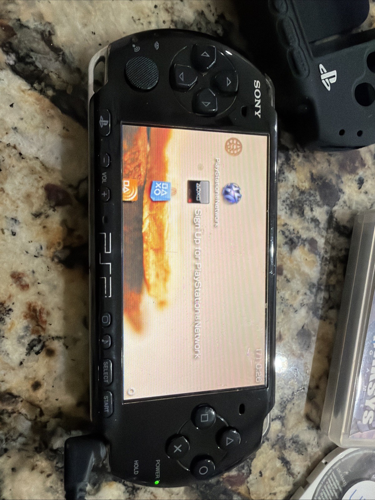 Sony Playstation Portable PSP PSP-3001 Plus 3 Games, No Battery Or Cover