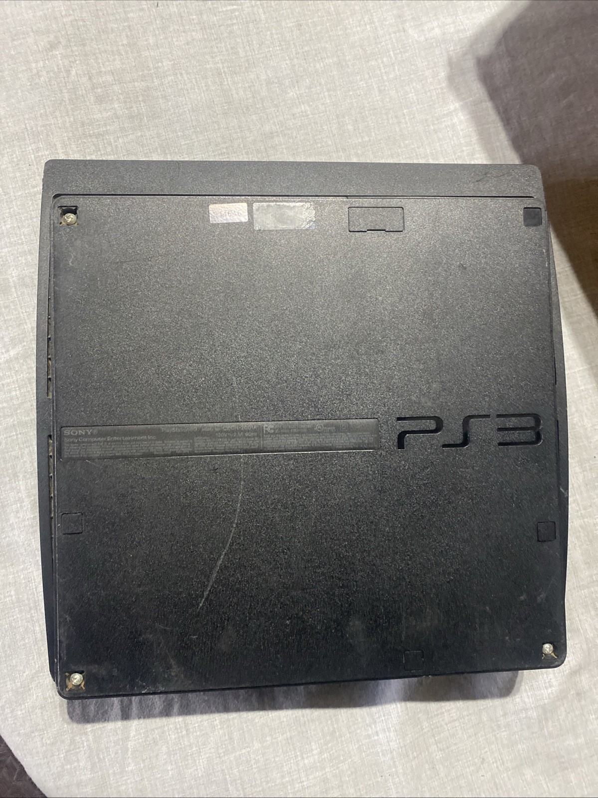 Sony PlayStation 3 PS3 Slim CECH-2001A Black Console Only Tested Works