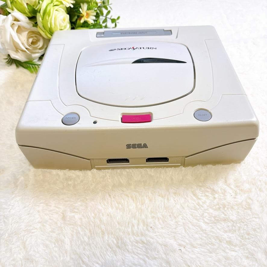 Sega Saturn HST-3220 White Console Japan