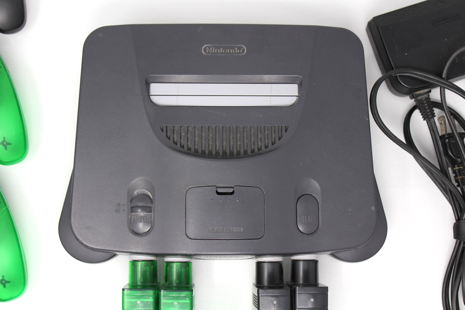 Nintendo 64 System with expansion pak Bundle Set + 4 Retro Fighter Controllers