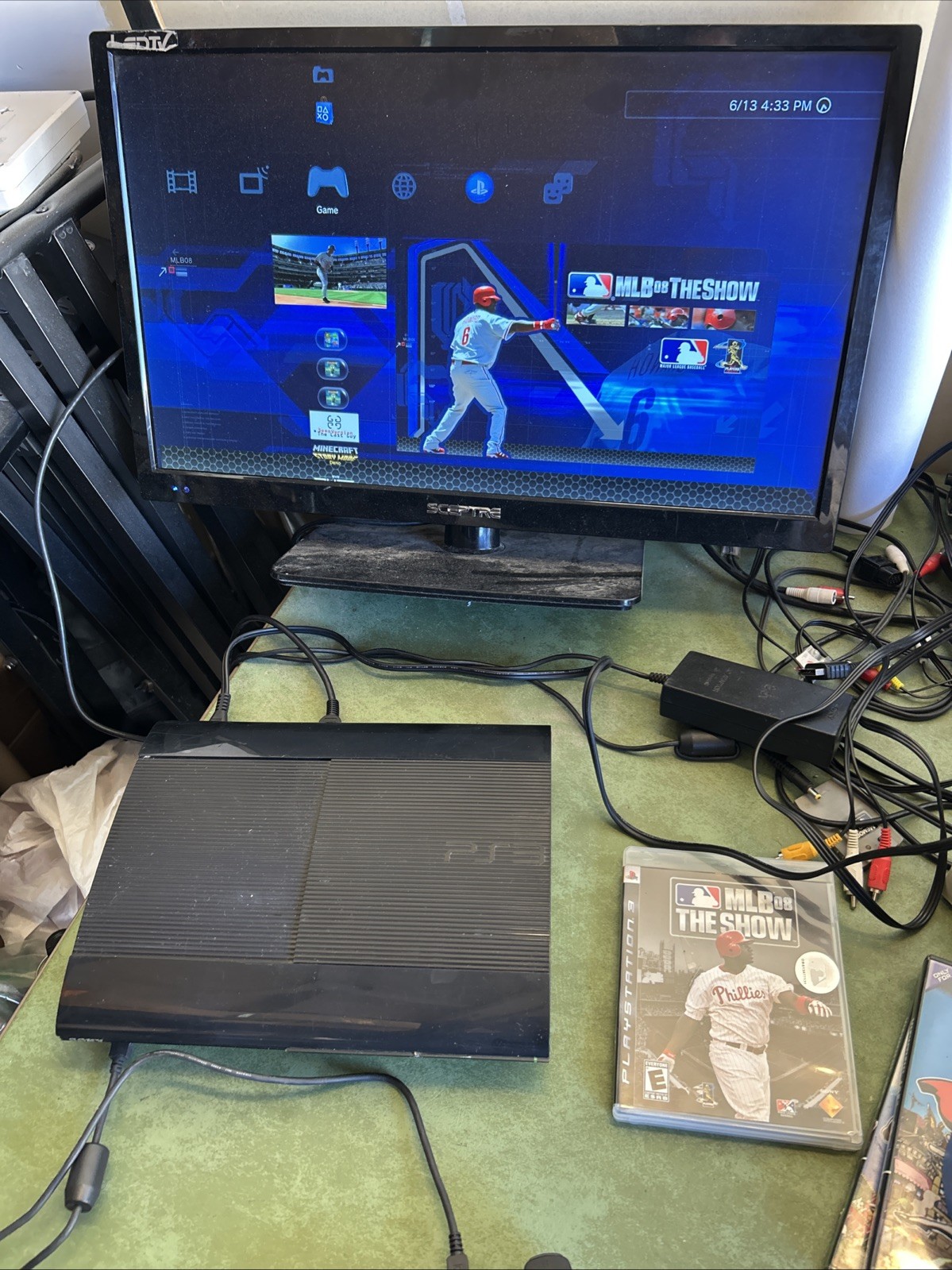 Sony PlayStation 3 (CECH-4001b) PS3 250GB Super Slim Console Only Black