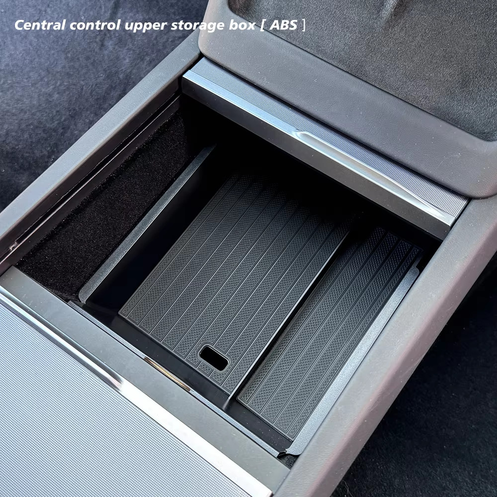 Console & Armrest Storage Box For Tesla New Model Y 2025 Juniper Launch ABS with