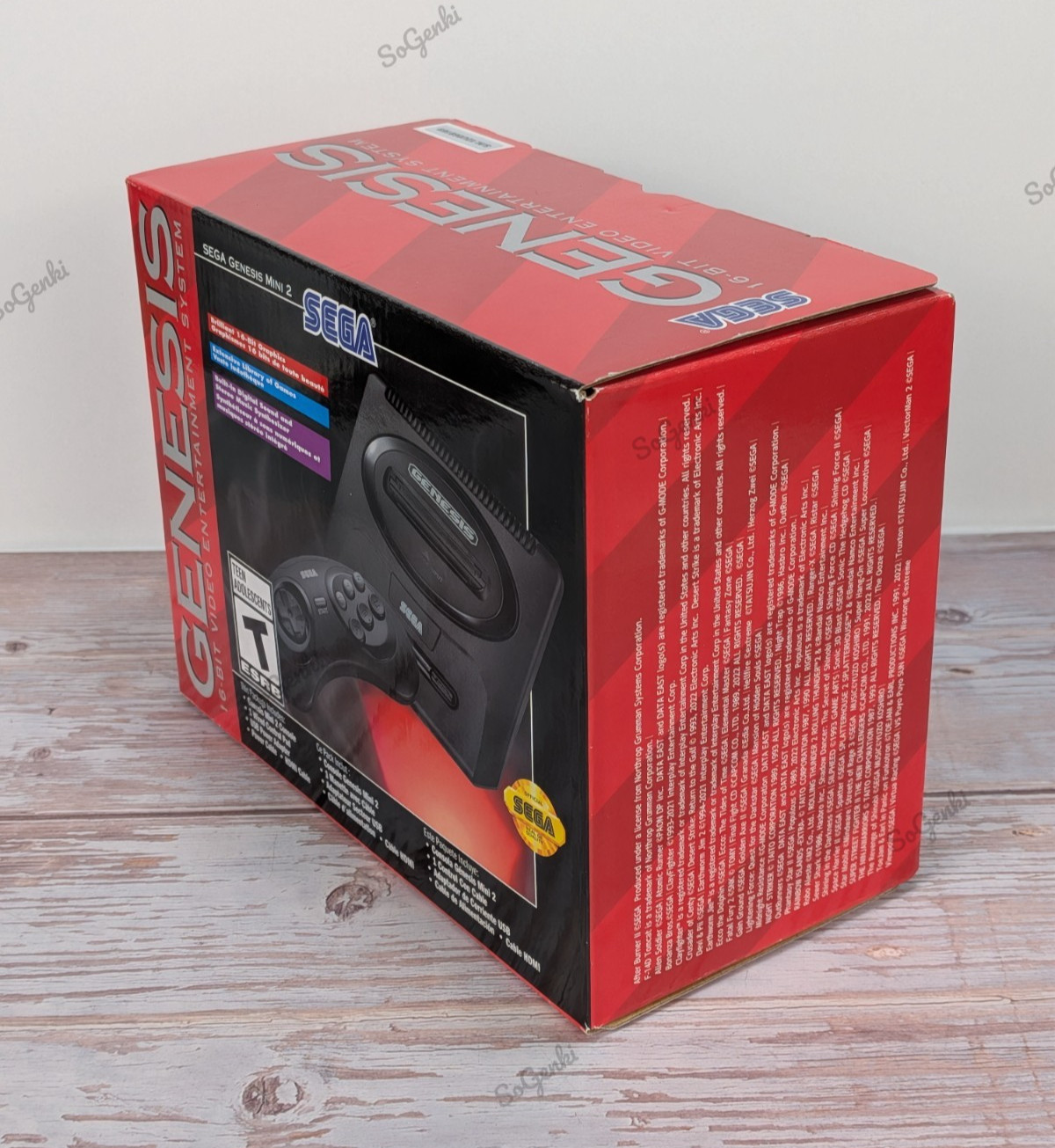 Sega Genesis Mini 2 Console + 1 Controller w/ 60 Games CD North America Version