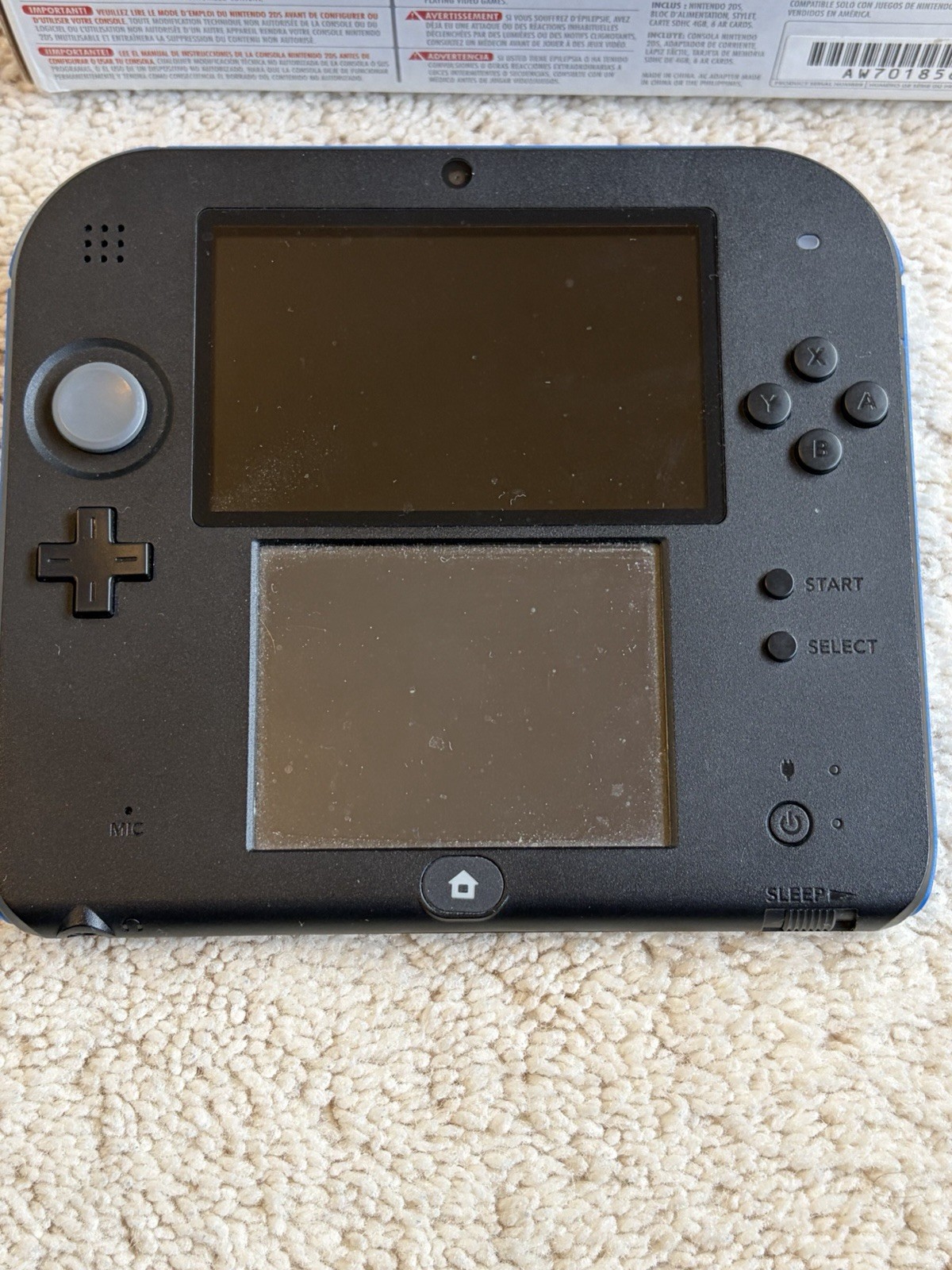 Nintendo 2DS Launch Edition Blue and Black Handheld System – Black/Blue