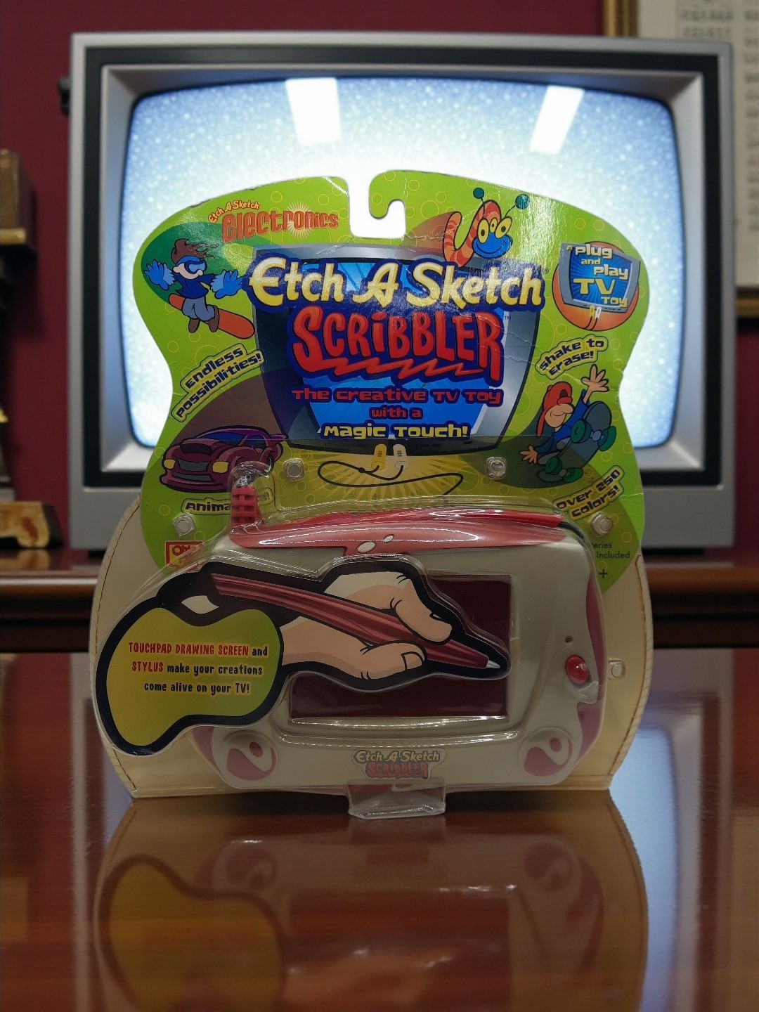 Etch A Sketch Scribbler 2005 RC to TV with Attached Pen New In Package
