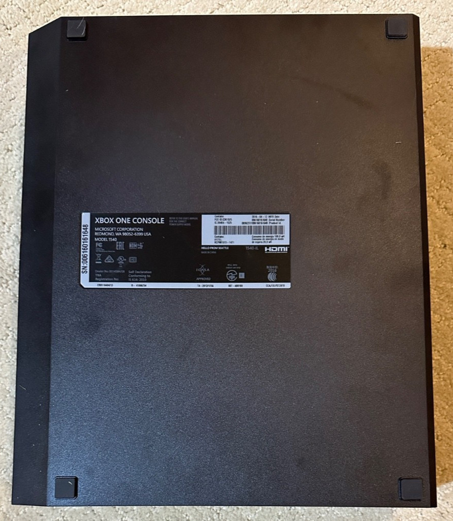 Microsoft Xbox One Model 1540 500GB Black Home Console ONLY w/ Original Box