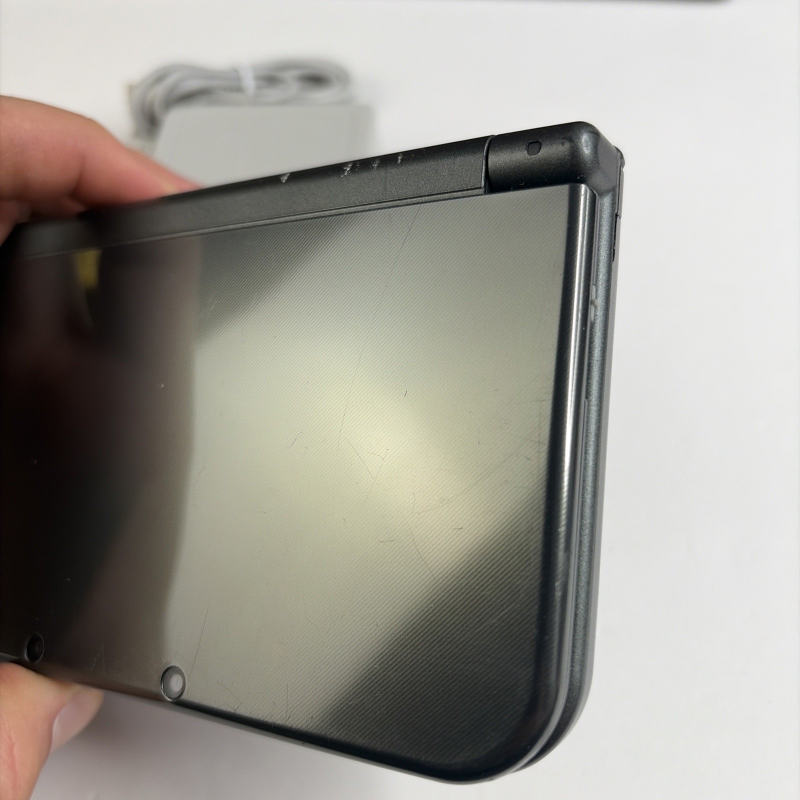 New Nintendo 3DS XL Gray Black Console W Charger Stylus Bottom IPS US Version