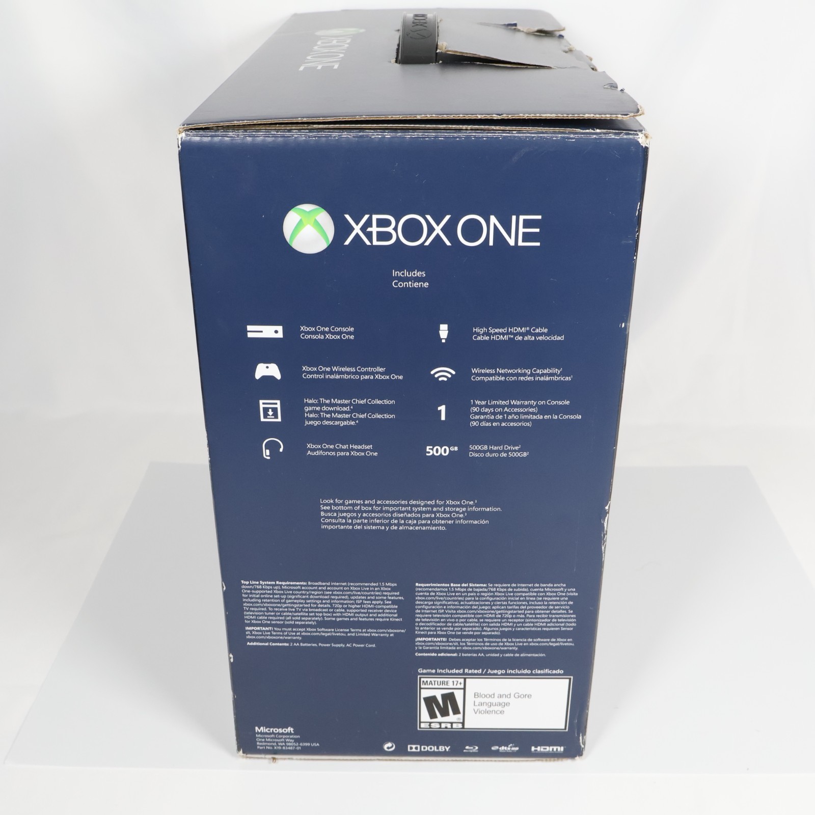 Xbox One Halo Master Chief Limited Edition Console In Box + Resident Evil 2 +1