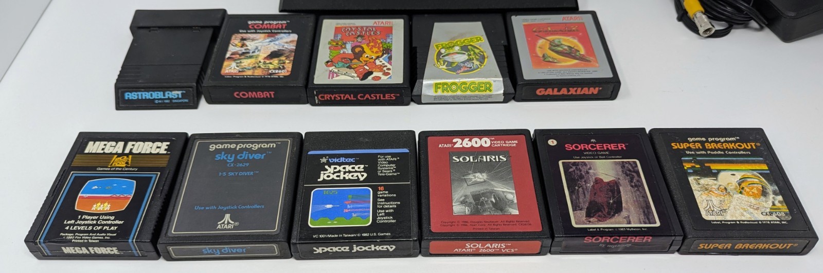 Atari 2600 Jr. Console Bundle w/ 11 Games – Galaxian, Sorcerer, Combat, & More!