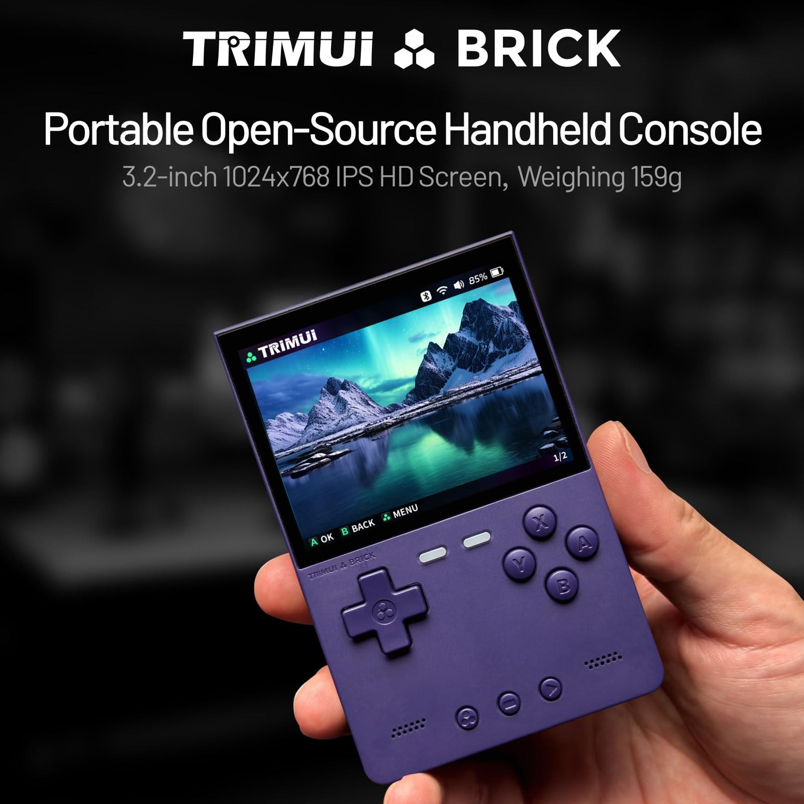Trimui Brick Handheld Game Console 3.2-Inches Display Game Console,1024×768 I…