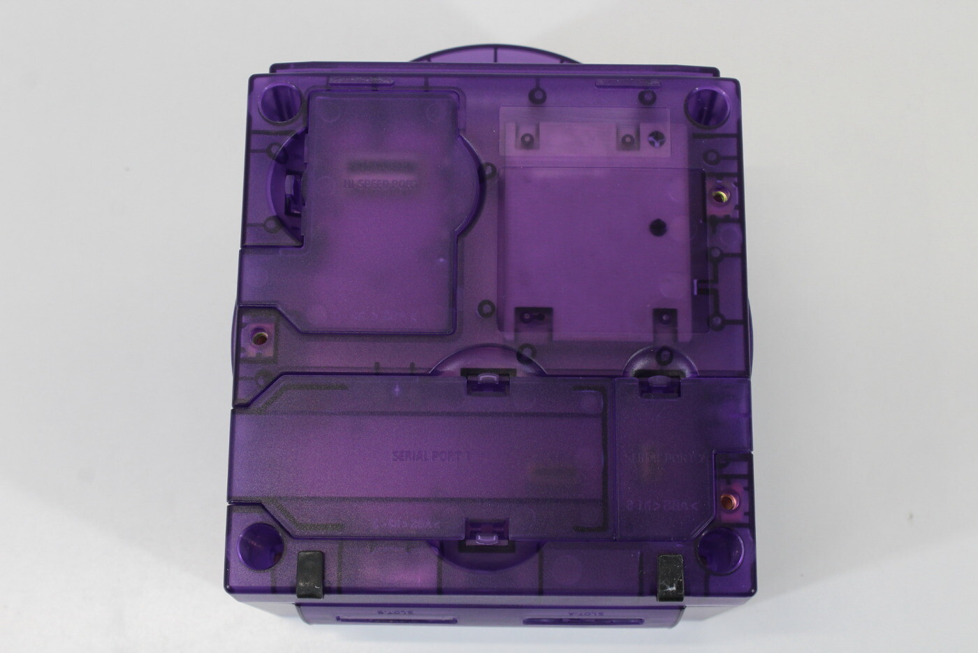 Nintendo Gamecube Console Clear Transparent Purple NTSC-U/C DOL-001 GC RGB LED
