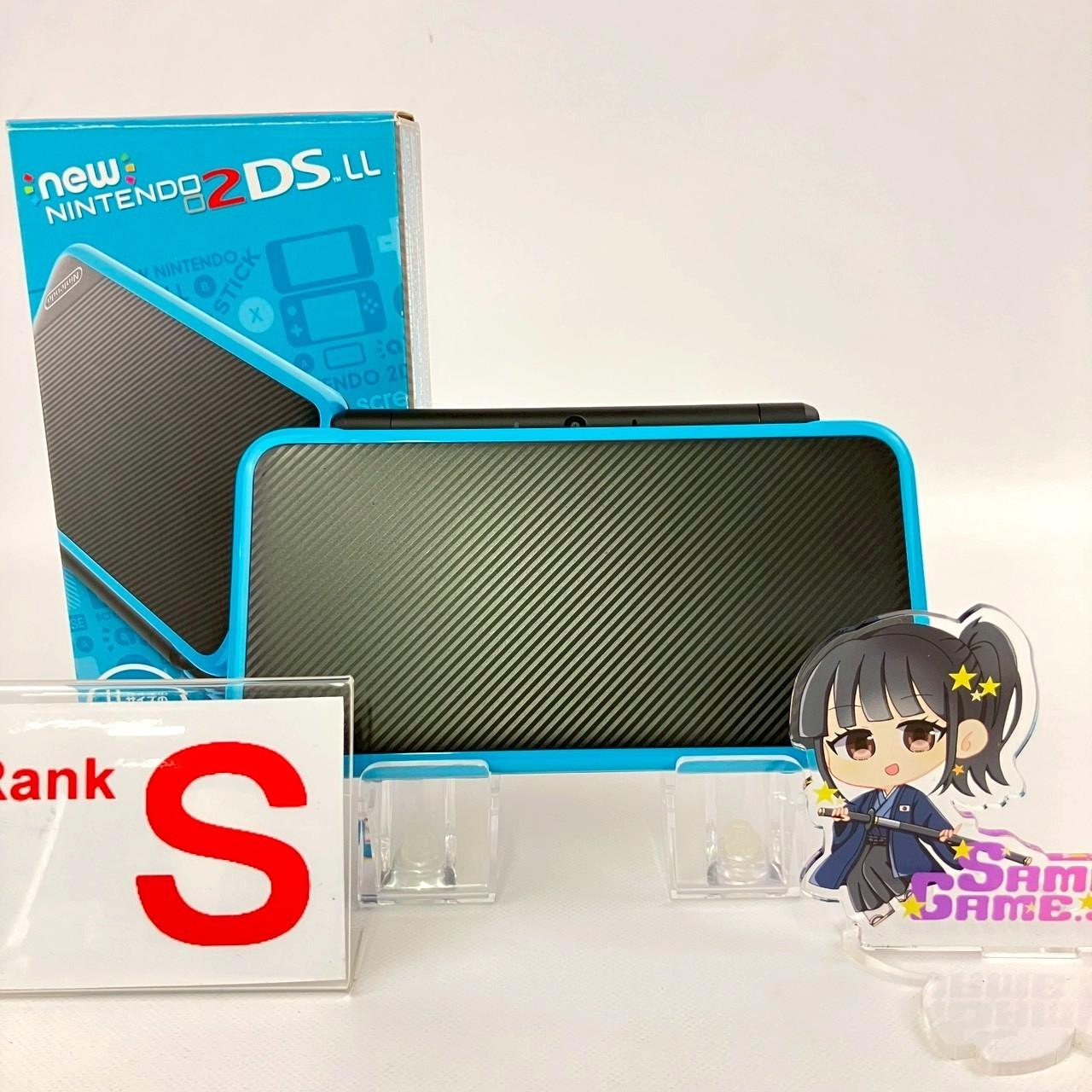 Nintendo new 2DS XL LL Turquoise x Black Console Boxed S Rank Japanese Only 18