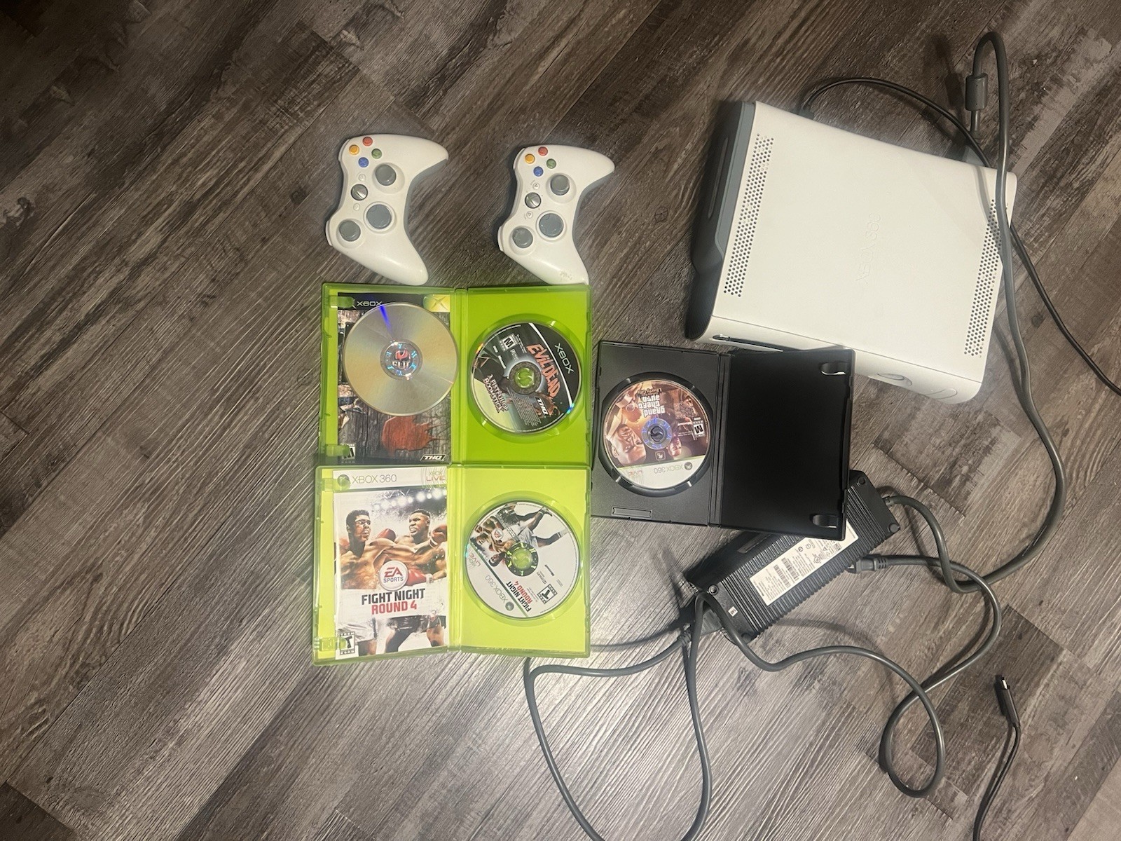 Microsoft Xbox 360 Pro 20GB Console – Matte White Tested Fast Shipping