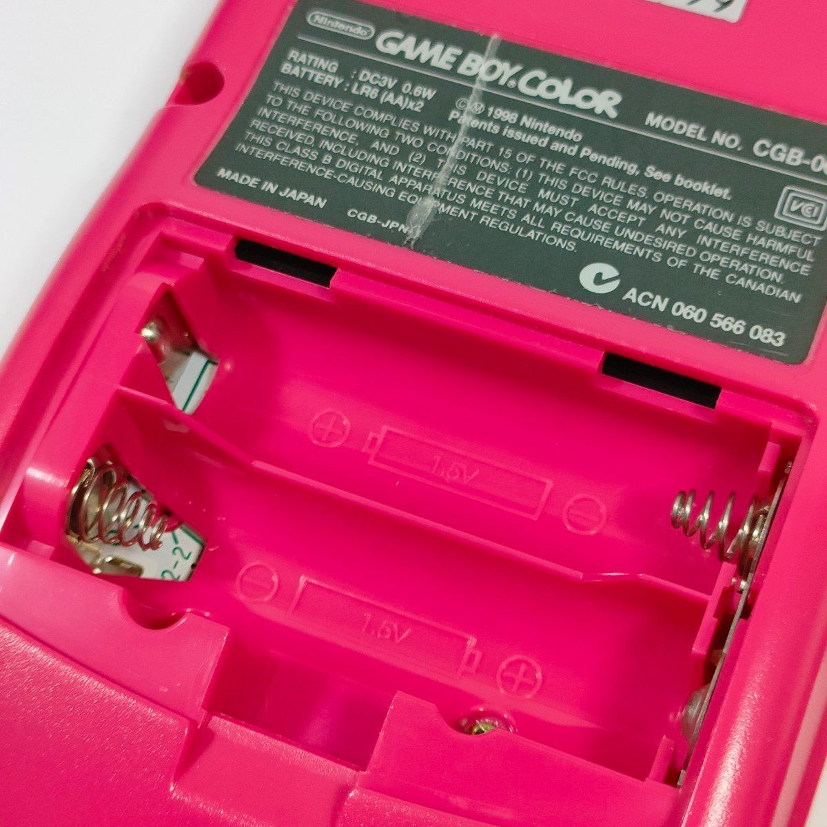 Original Game Boy Color Red Console CGB-001, Excellent Condition, Working