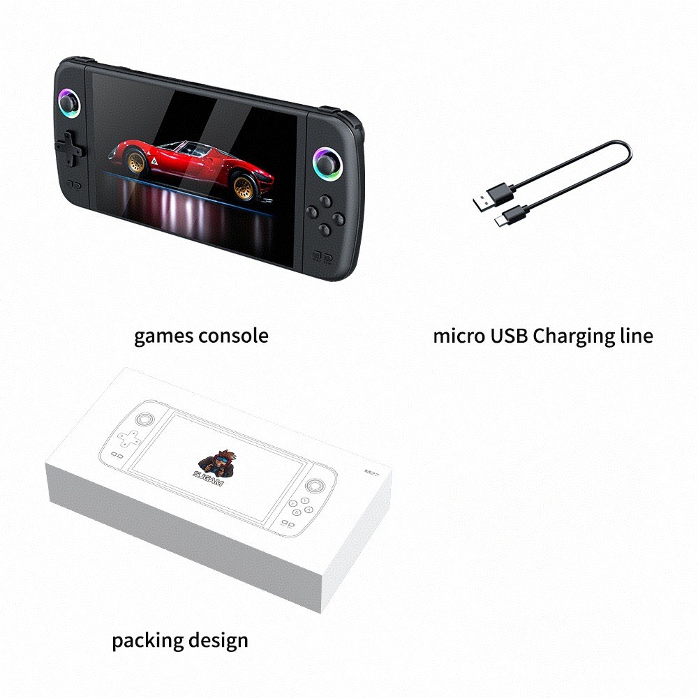 M27 large screen handheld game console connected to TV home video 64/128/256GB