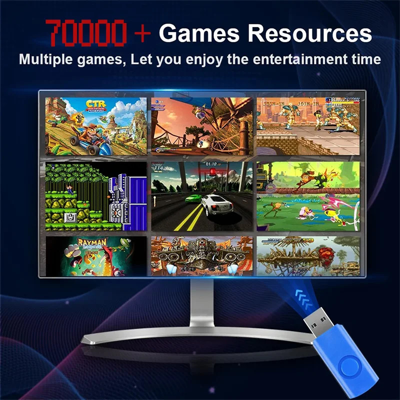 Retro Gaming Device X8 Loaded 70000+Games Support 60+Emulators for Wii PS2 DC…