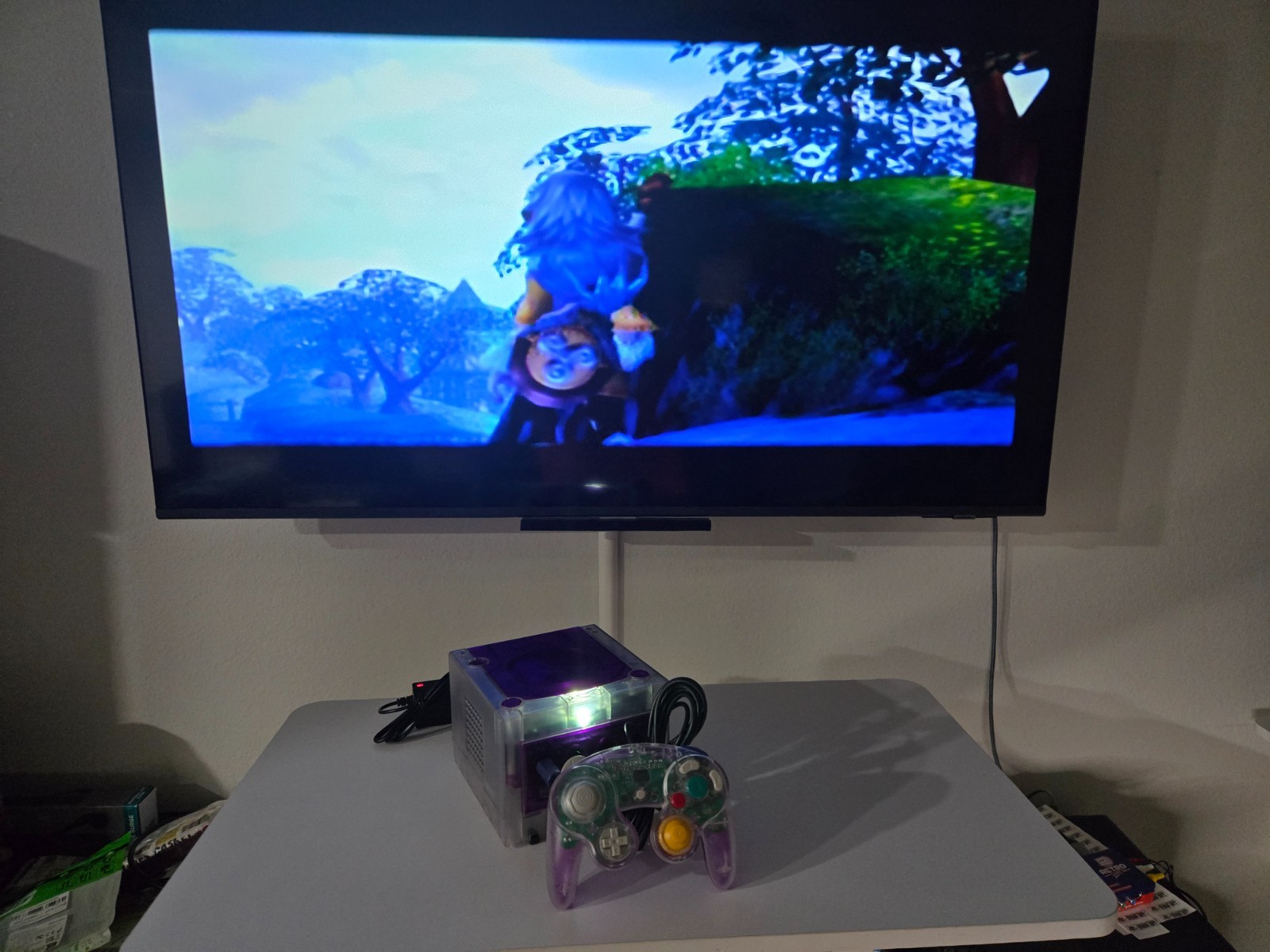 Nintendo GameCube Console NGC Console + Controller + Wires Bundle
