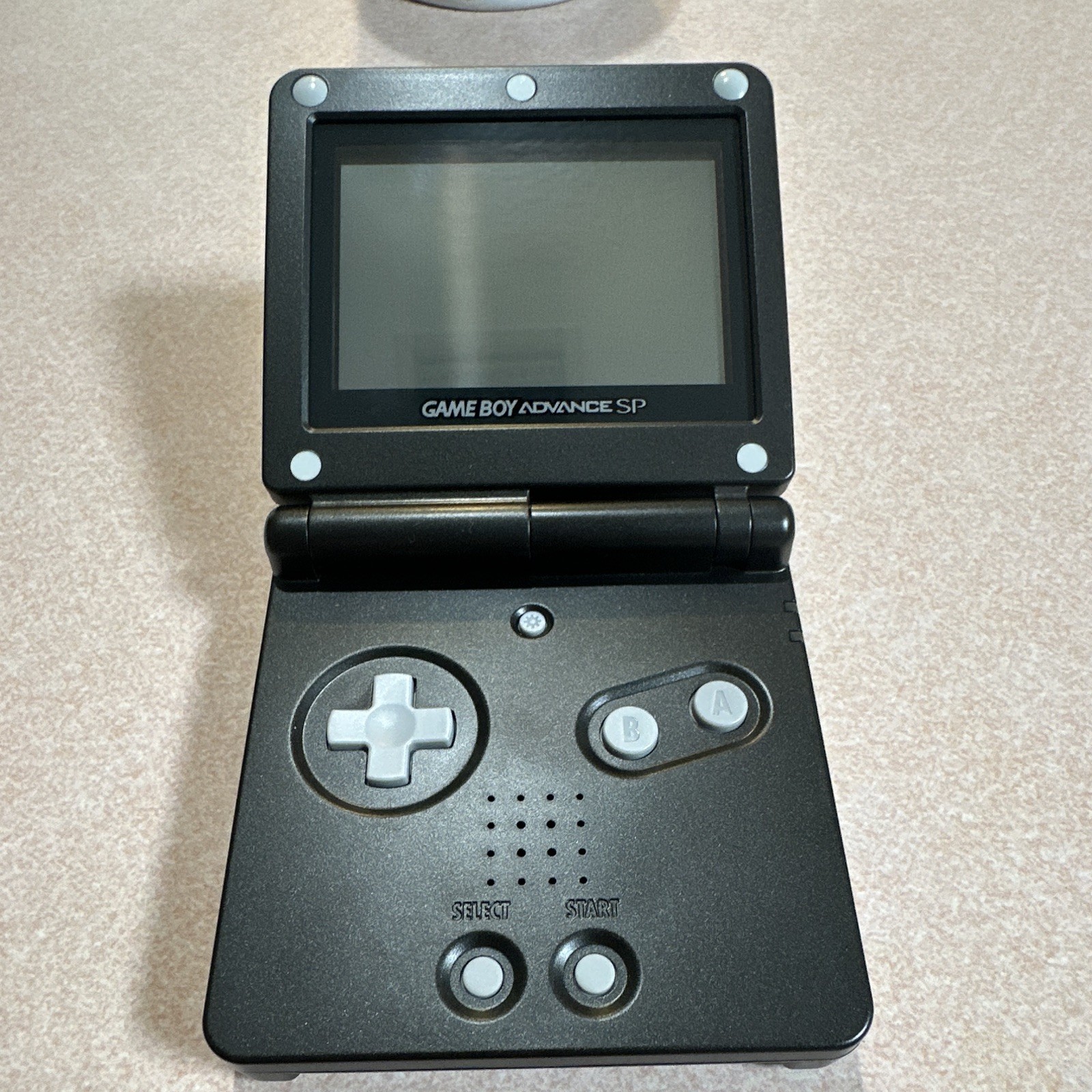 Nintendo Game Boy Advance SP AGS-001 Black Handheld Console 2002 Headphone Jack